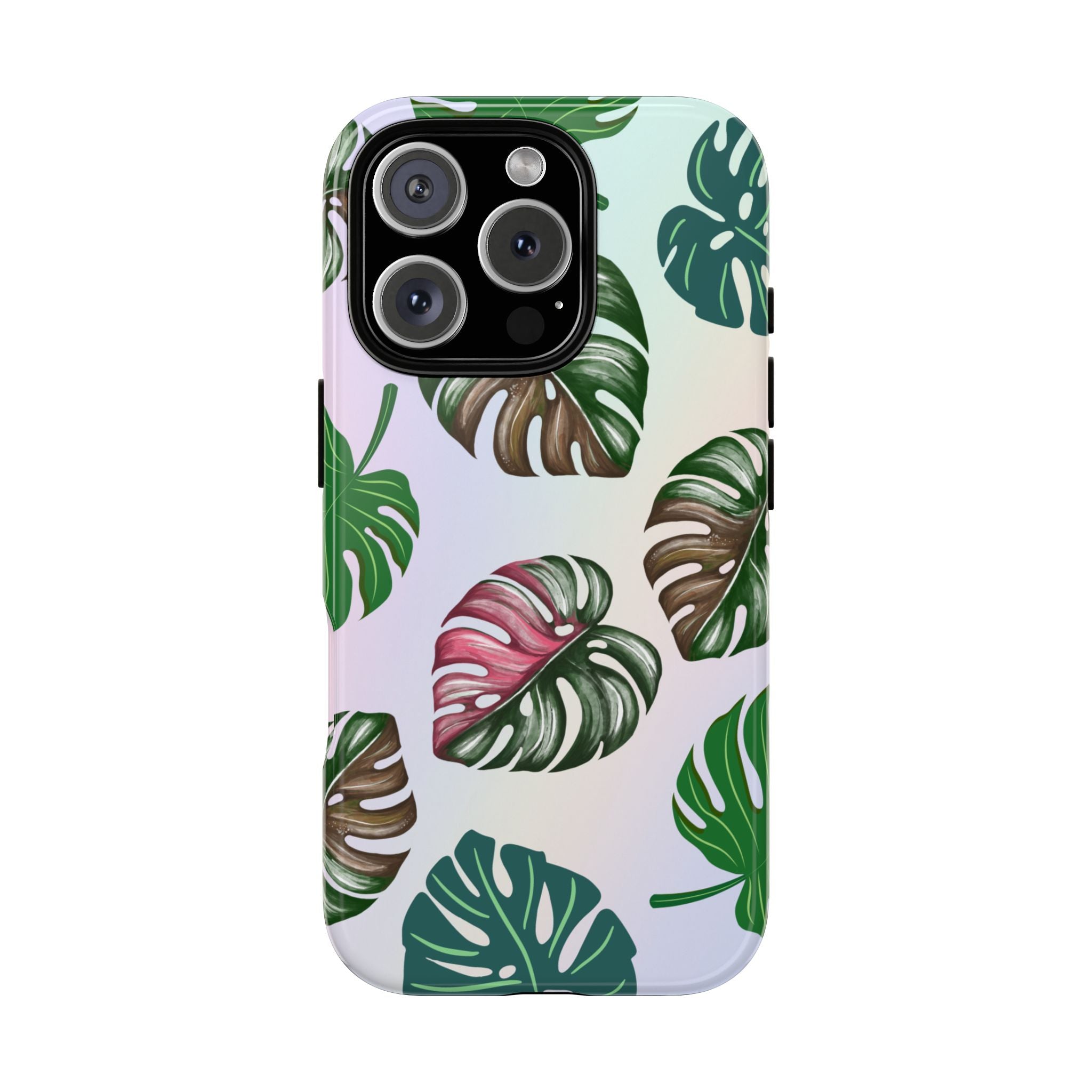 Tough Cases - Monstera Leaf Themed Phone Protection for iPhone, Samsung, and Google Pixel (Matte/Glossy)