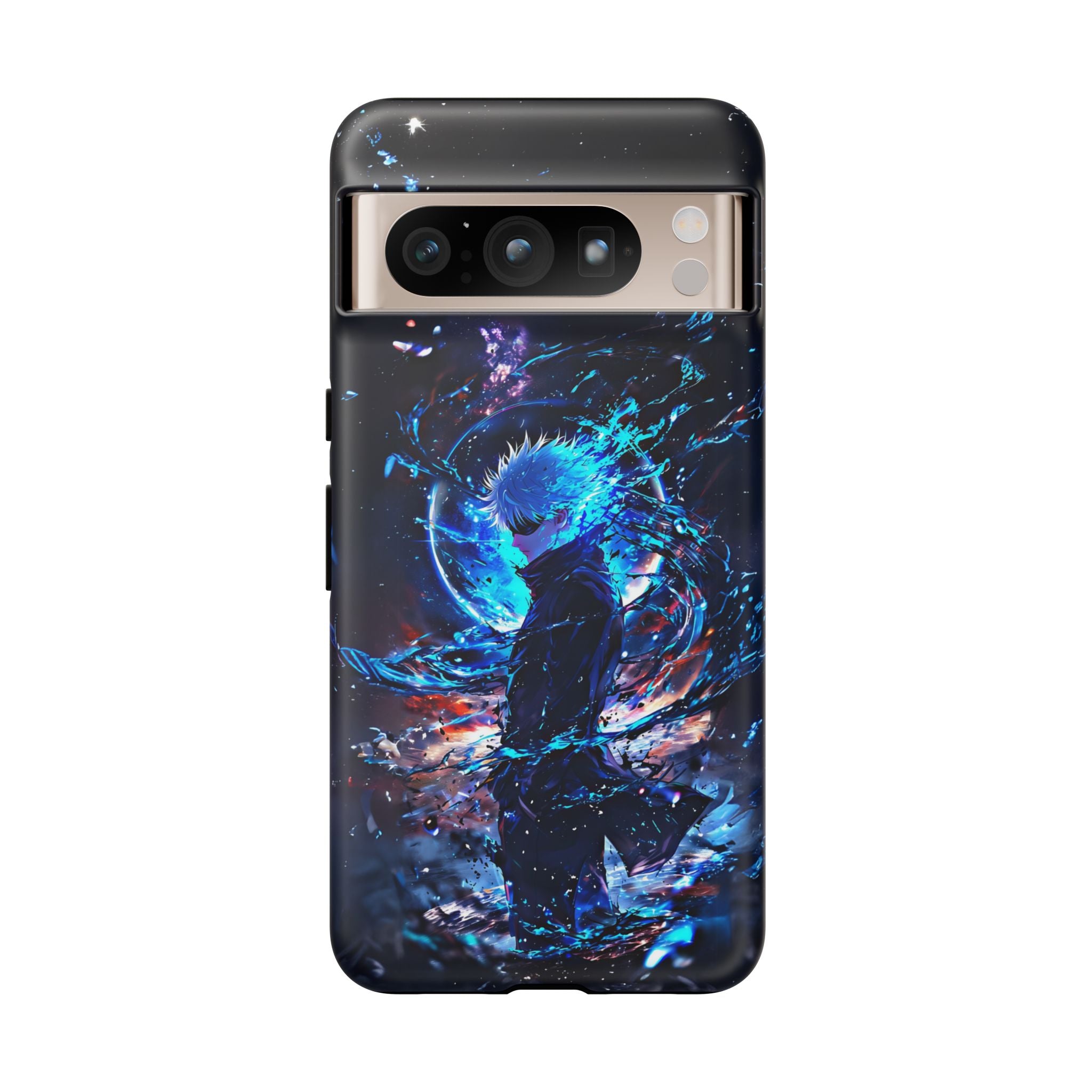 Anime Tough Phone Case – Gojou Satoru Design for iPhone, Samsung, and Google Pixel