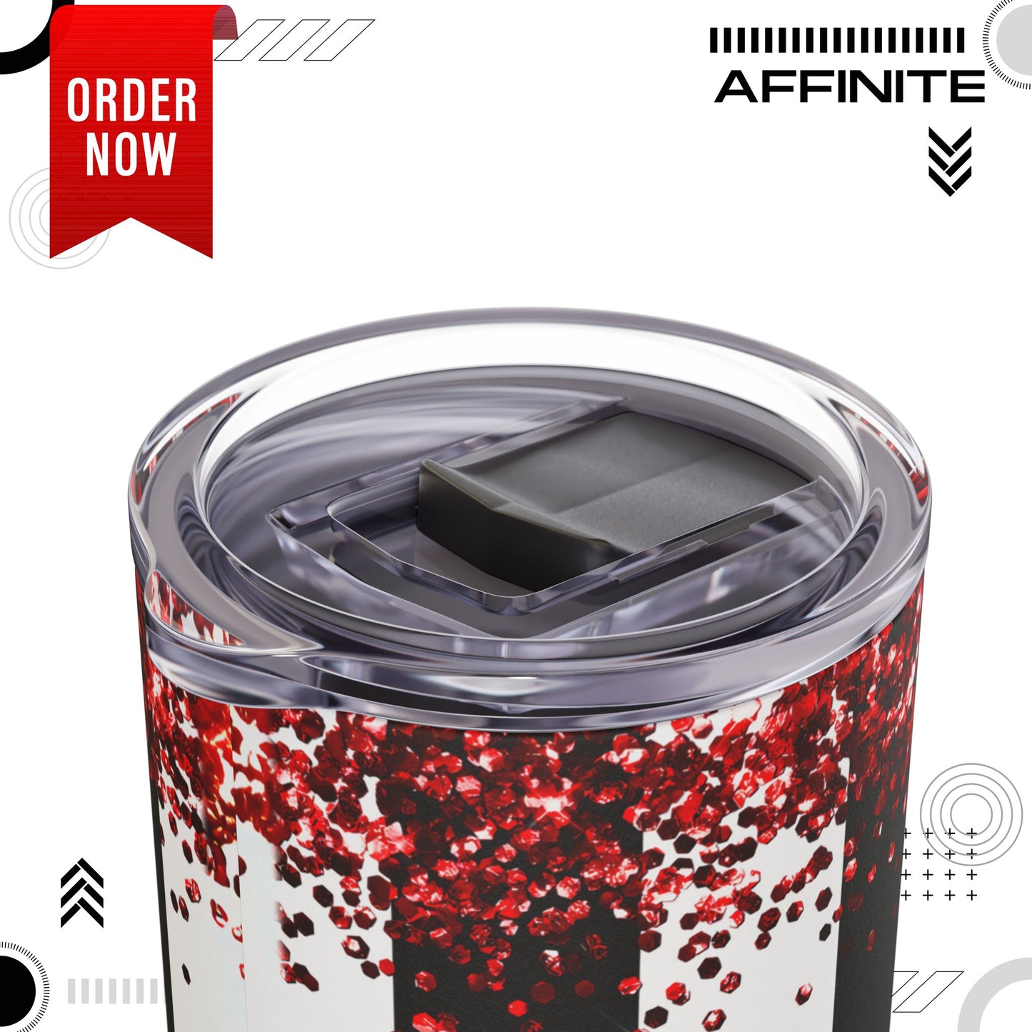 Tumblers Valentine Tumbler 20oz - "So Kiss Me" Matte Skinny Cup