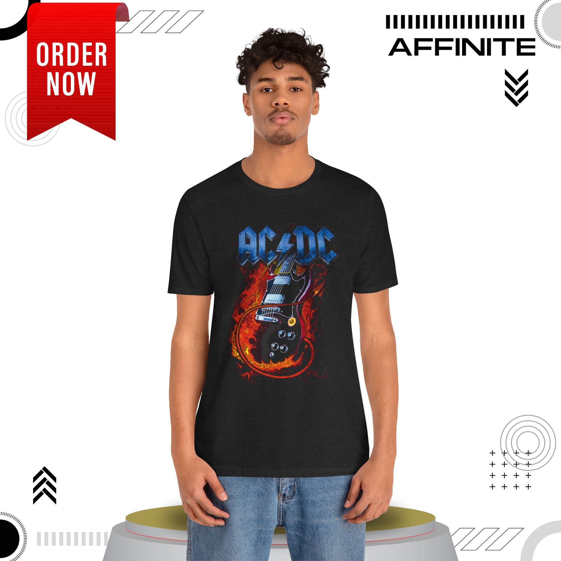 T-Shirt Rock In T Shirt - AC/DC Graphic Tee (Unisex Rock Shirt)