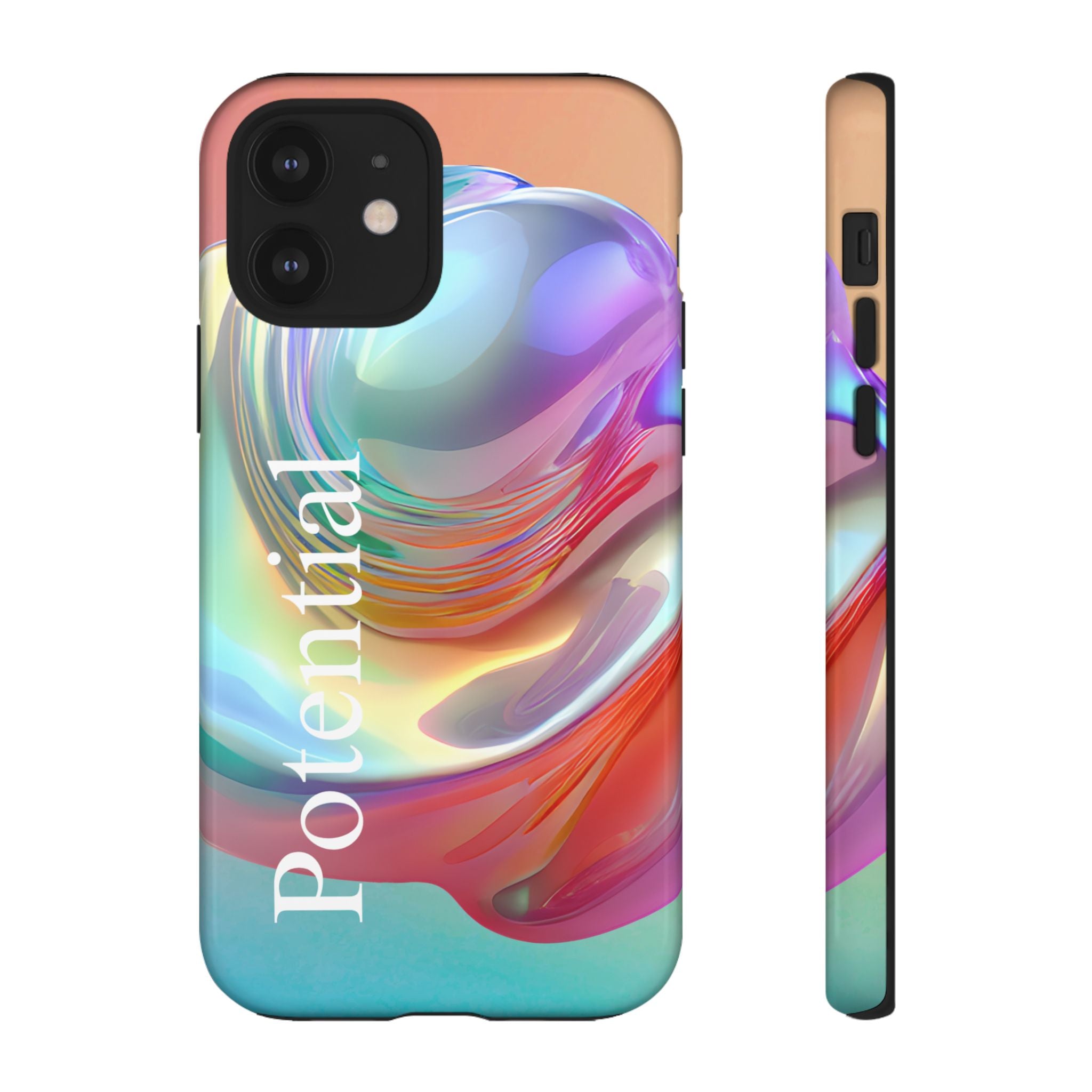 Colorful Phone Tough Case - "Potential" Metamorph Design