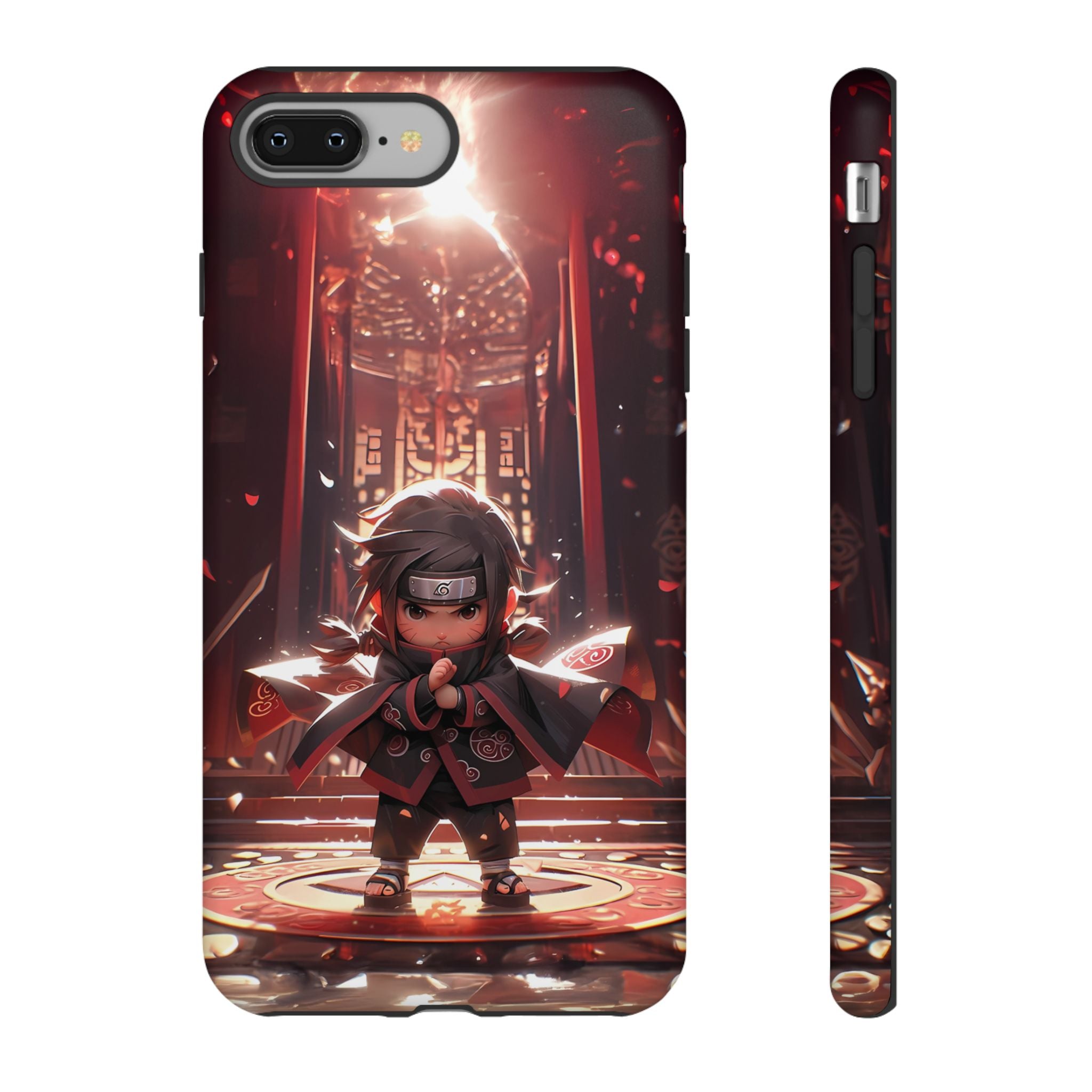 Chibi Itachi Tough Phone Case – Anime Protective Case for iPhone & Samsung, UV Resistant, Durable & Stylish