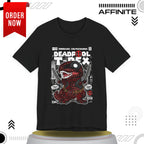 T-Shirt Deadpool T-Rex Unisex Jersey Tee - Fun Graphic T-Shirt for Comic Fans - Jurassic Chichanga
