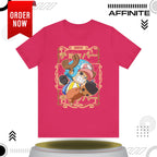 T-Shirt Anime-Inspired Unisex Short Sleeve Tee - 100% Cotton Chopper T-Shirt by Bella+Canvas Fuchsia