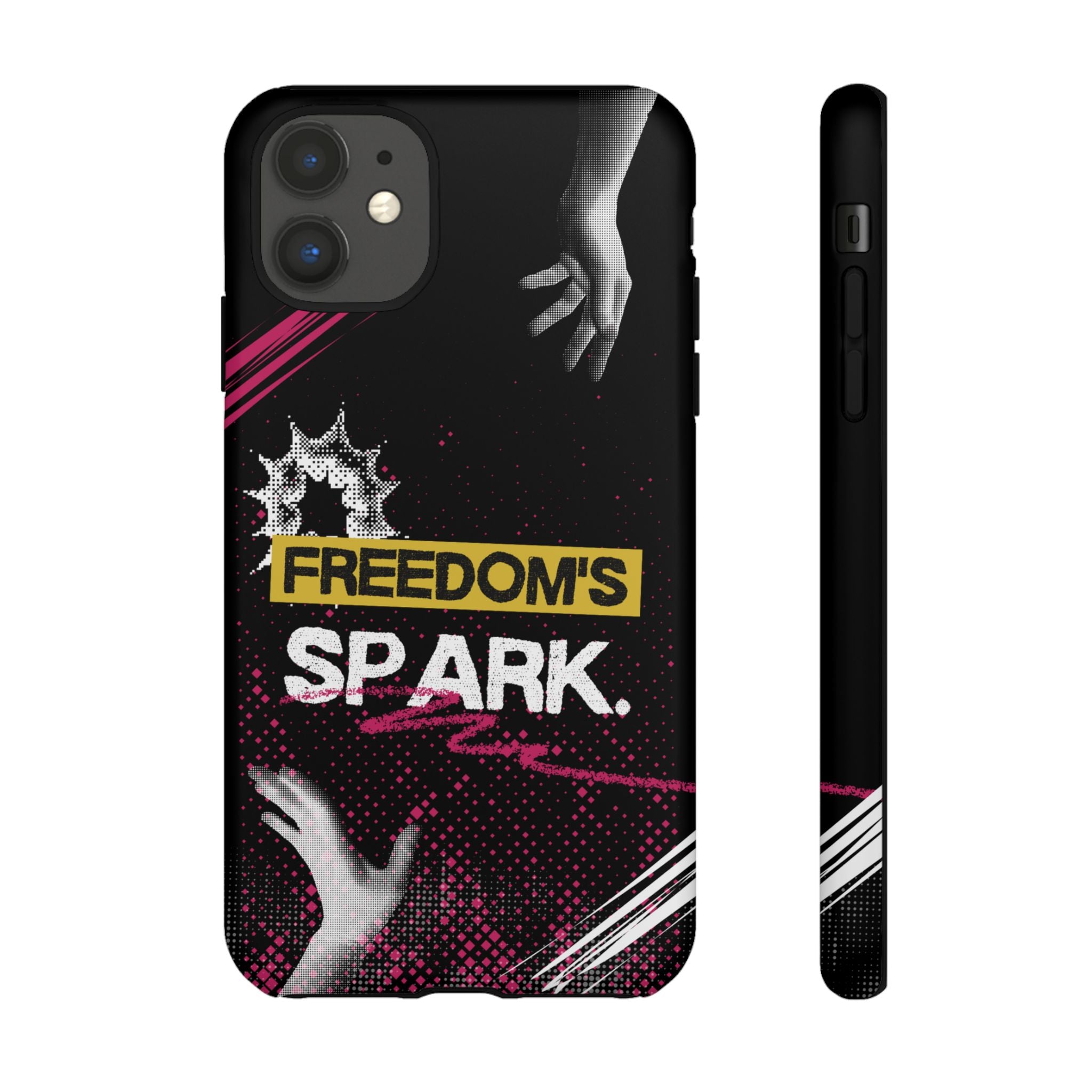 Tough Cases - Freedom's Spark Motivationsl Themed Phone Protection for iPhone, Samsung, and Google Pixel (Matte/Glossy)