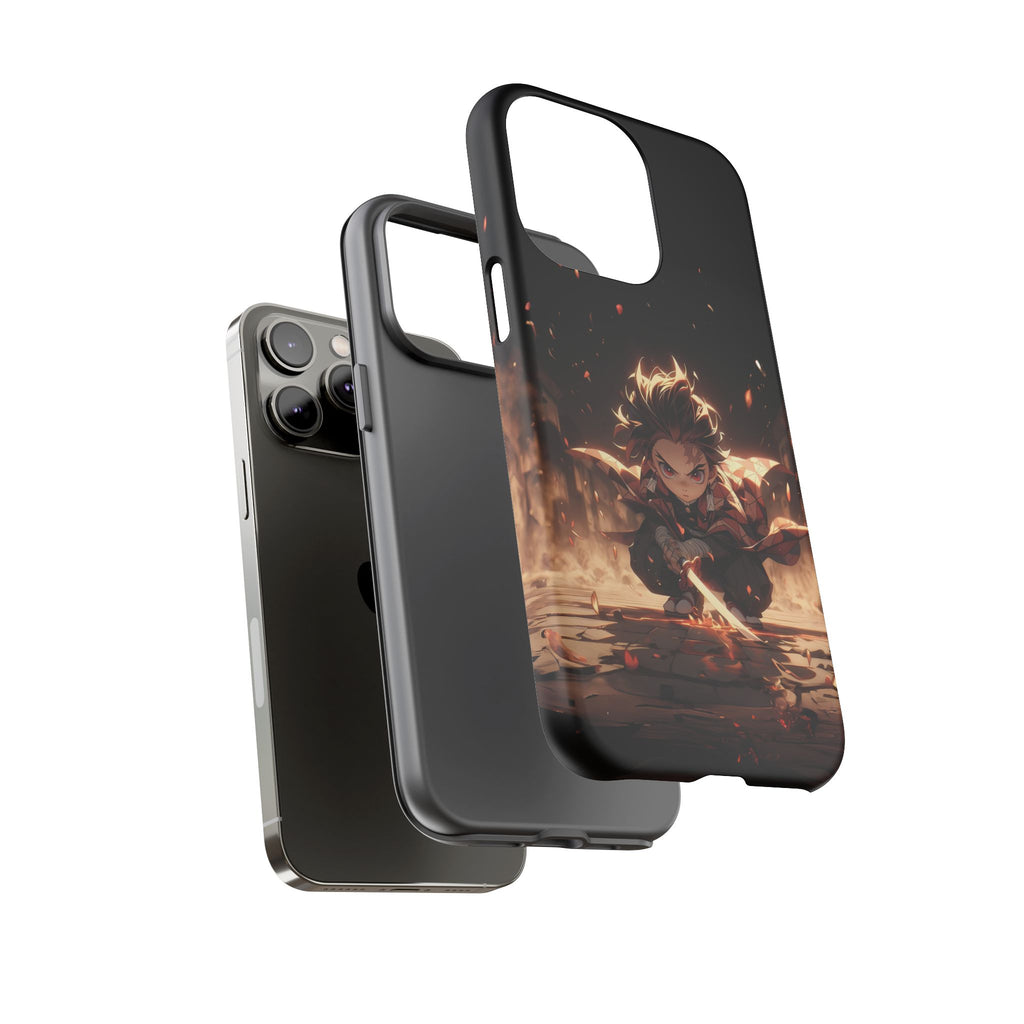 Tough Phone Case – Chibi Tanjiro Kamado Anime Protective Case for iPhone & Samsung