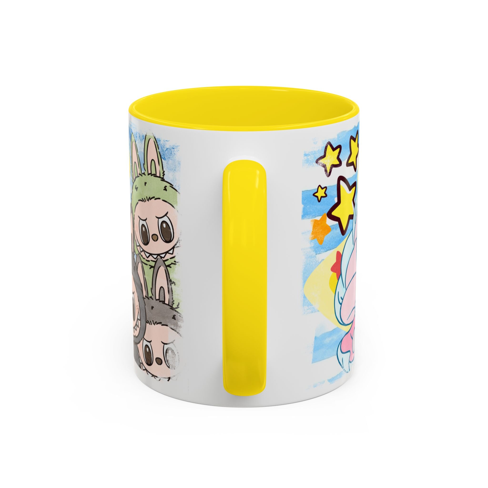 Lazy Yoga Accent Coffee Mug - Cute Animal Design 11oz & 15oz