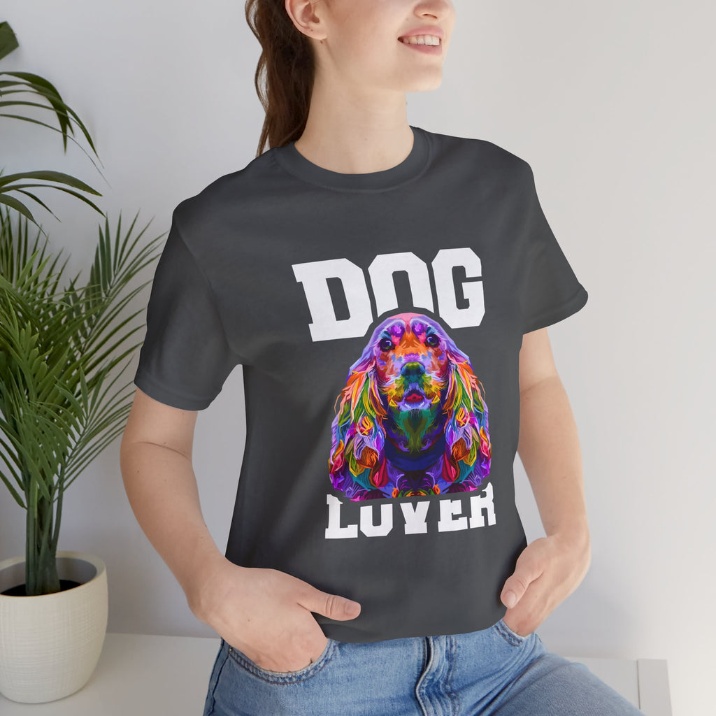 Dog Lover Graphic Tee – Unisex Dog Enthusiast Shirt | Soft Cotton T-Shirt for Pet Parents