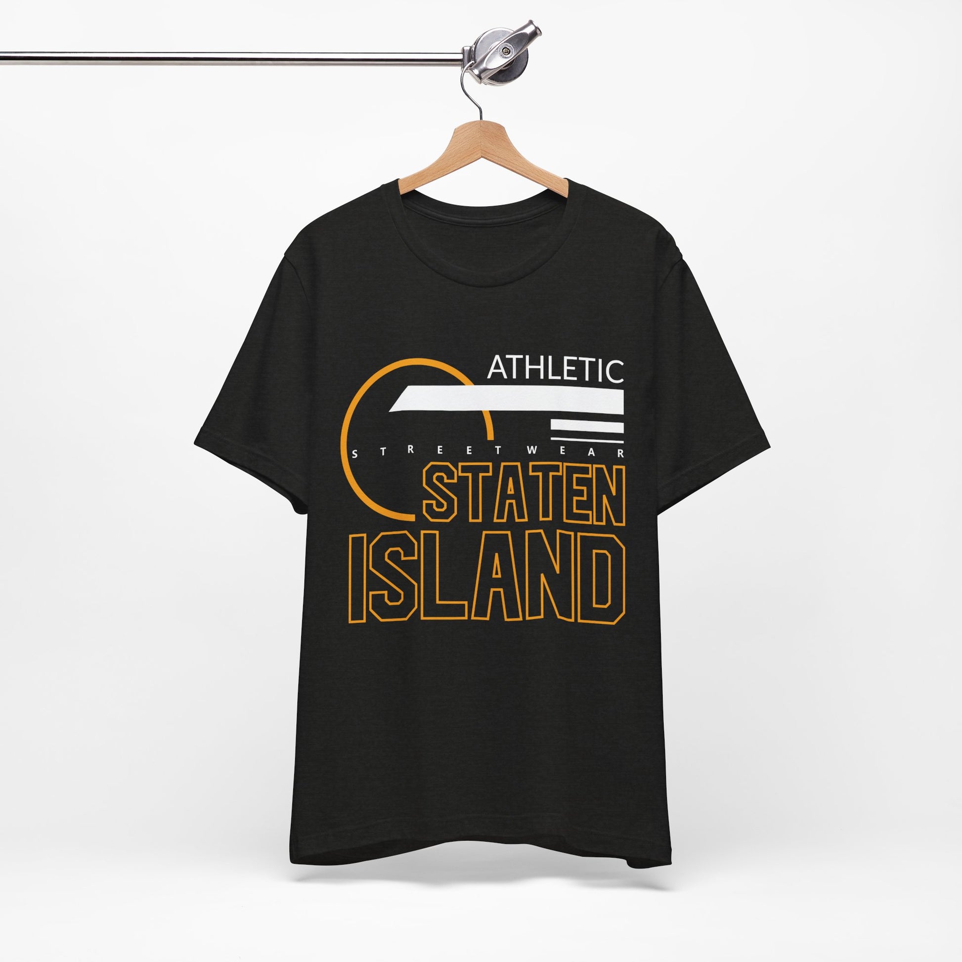 T-Shirt Unisex T Shirt - Athletic Staten Island Tee | Casual Comfort Fit | Affinite Black Heather