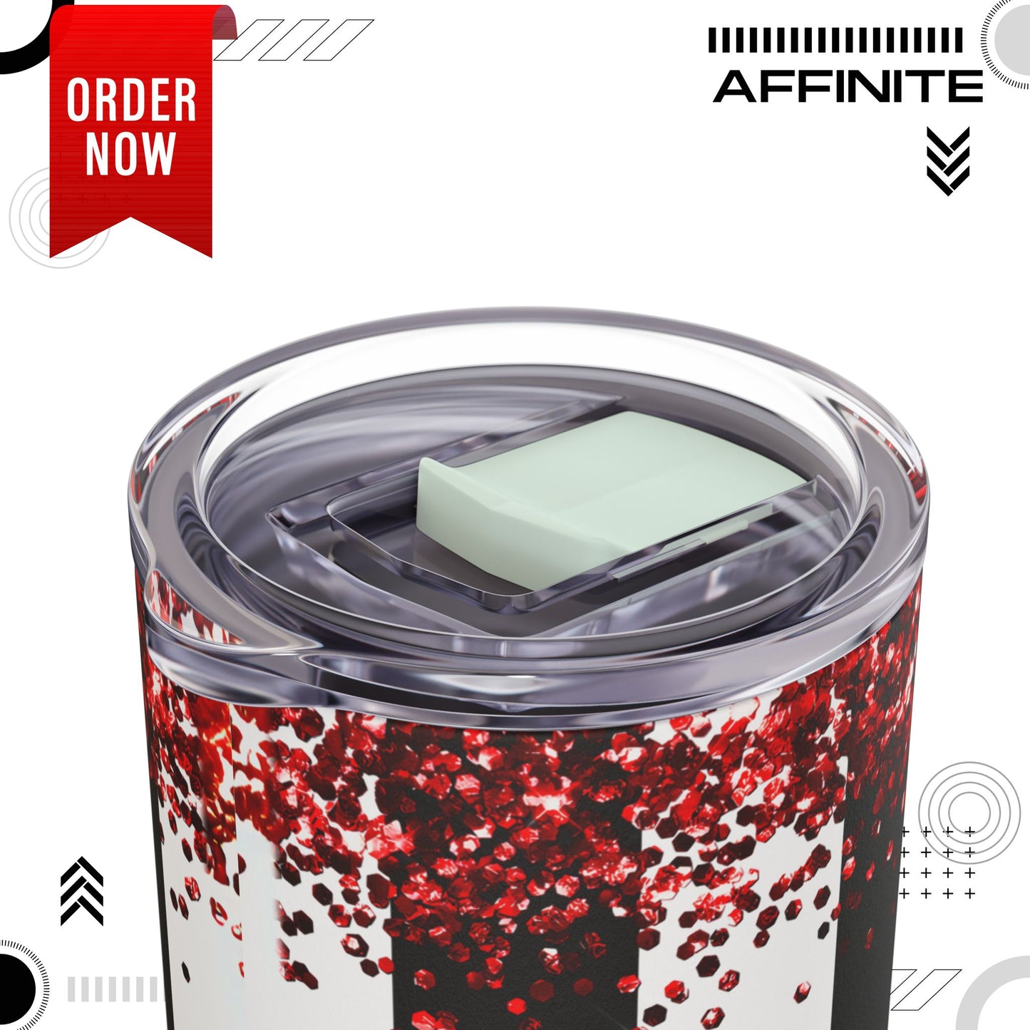 Tumblers Valentine Tumbler 20oz - "So Kiss Me" Matte Skinny Cup