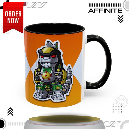 Mug Power Rangers Dragonzord Mug – 11oz & 15oz Ceramic Coffee Cup 11oz Black