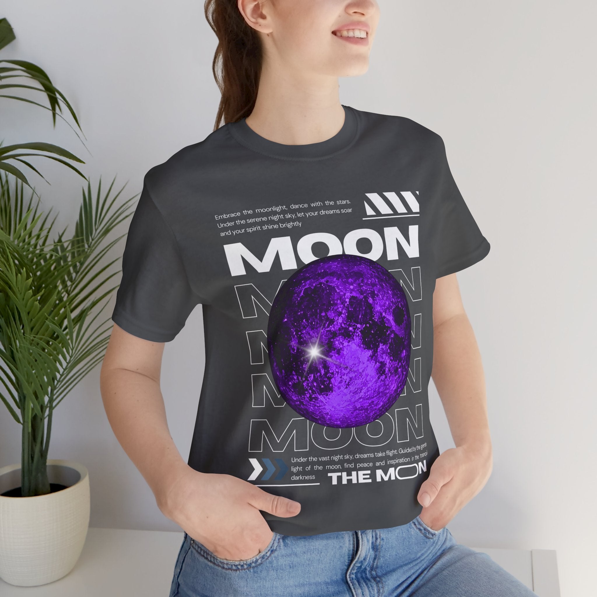 Unisex Moon-Themed T-Shirt | Casual Short Sleeve Tee | Astronaut Lover Gift