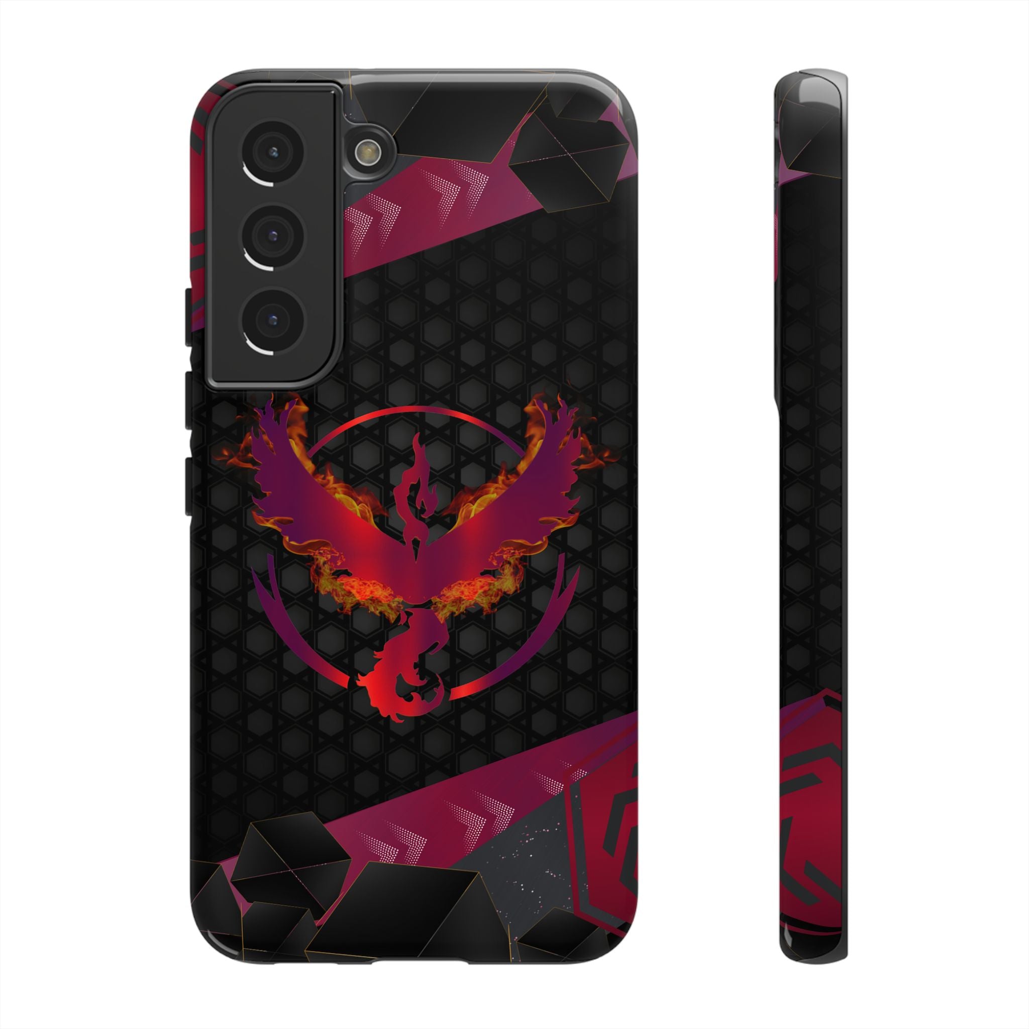 Pokémon Phone Case – Team Valor Tough & Rugged Dual-Layer Protection for iPhone, Samsung, Pixel | Wireless Charging Ready