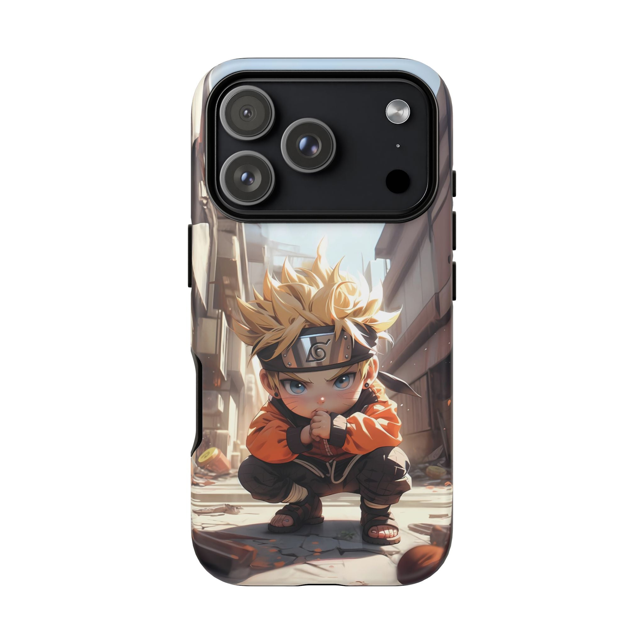 Chibi Naruto Tough Phone Case – Anime Protective Case for iPhone & Samsung, UV Resistant, Durable & Stylish
