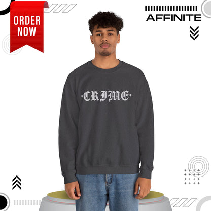 Sweatshirt CRIME Graphic Sweatshirt - Unisex Heavy Blend Crewneck (Cotton/Polyester)