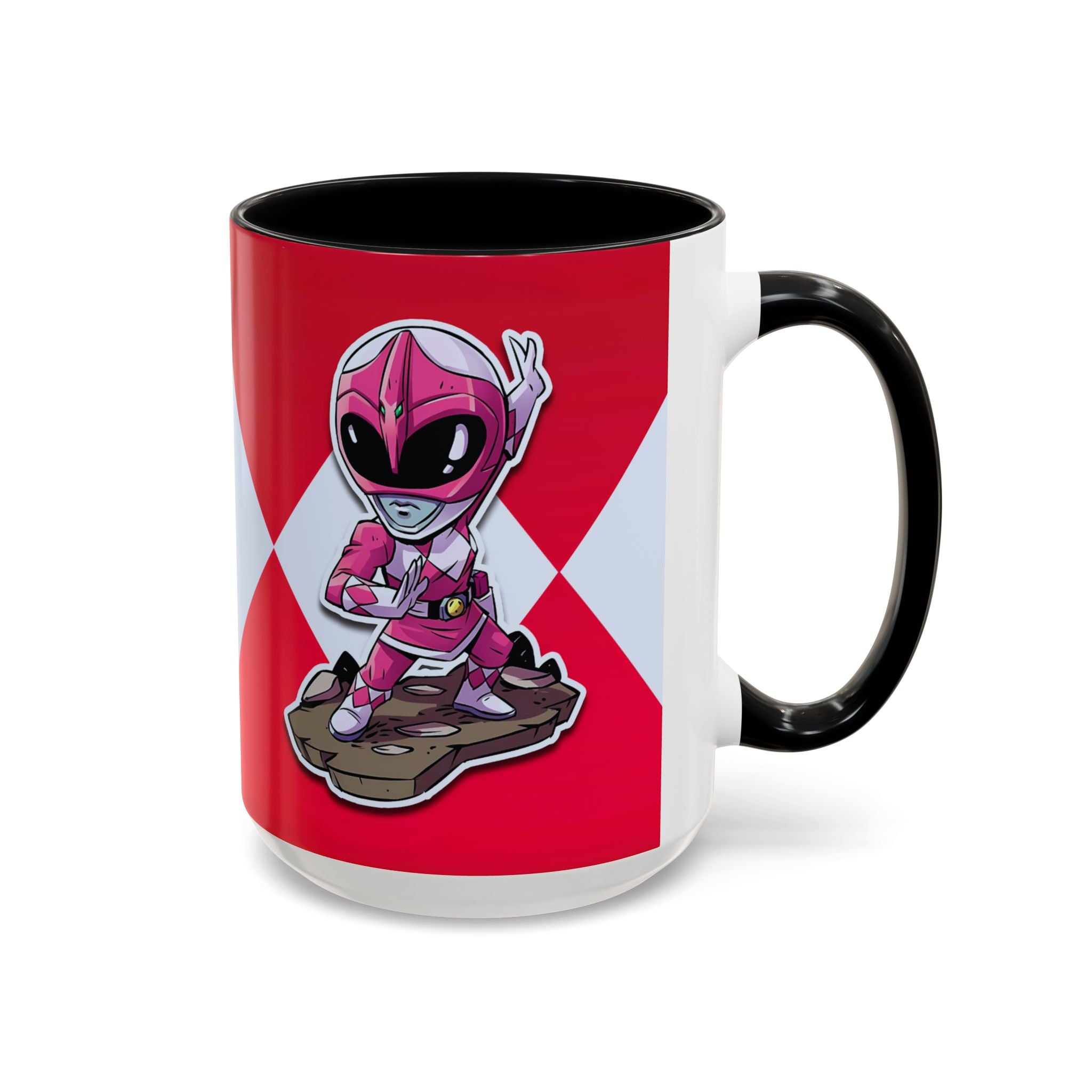 Mighty Morphin Power Rangers Pink Ranger Ceramic Mug - 11oz & 15oz Coffee Mug - Accent Mug for Pop Culture Fans
