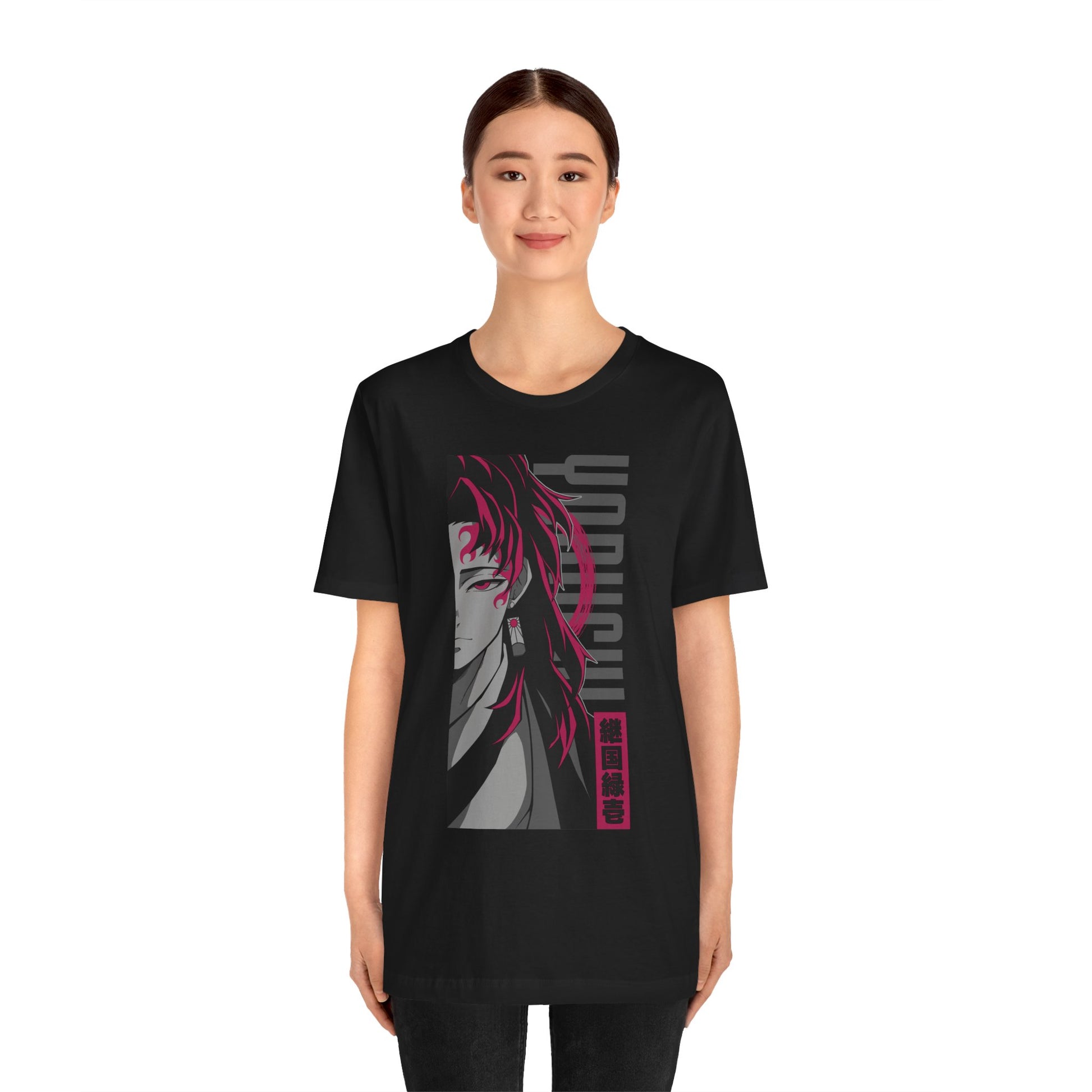 T-Shirt Yoriichi Anime T-Shirt - Demon Slayer Inspired Graphic Tee (Unisex Cotton)