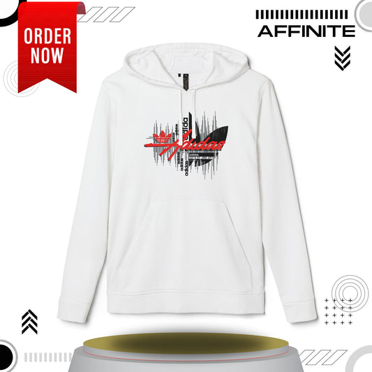 Hoodie Fleece Hoodie - T rendy Adidas Unisex Streetwear and Lounge Wear White