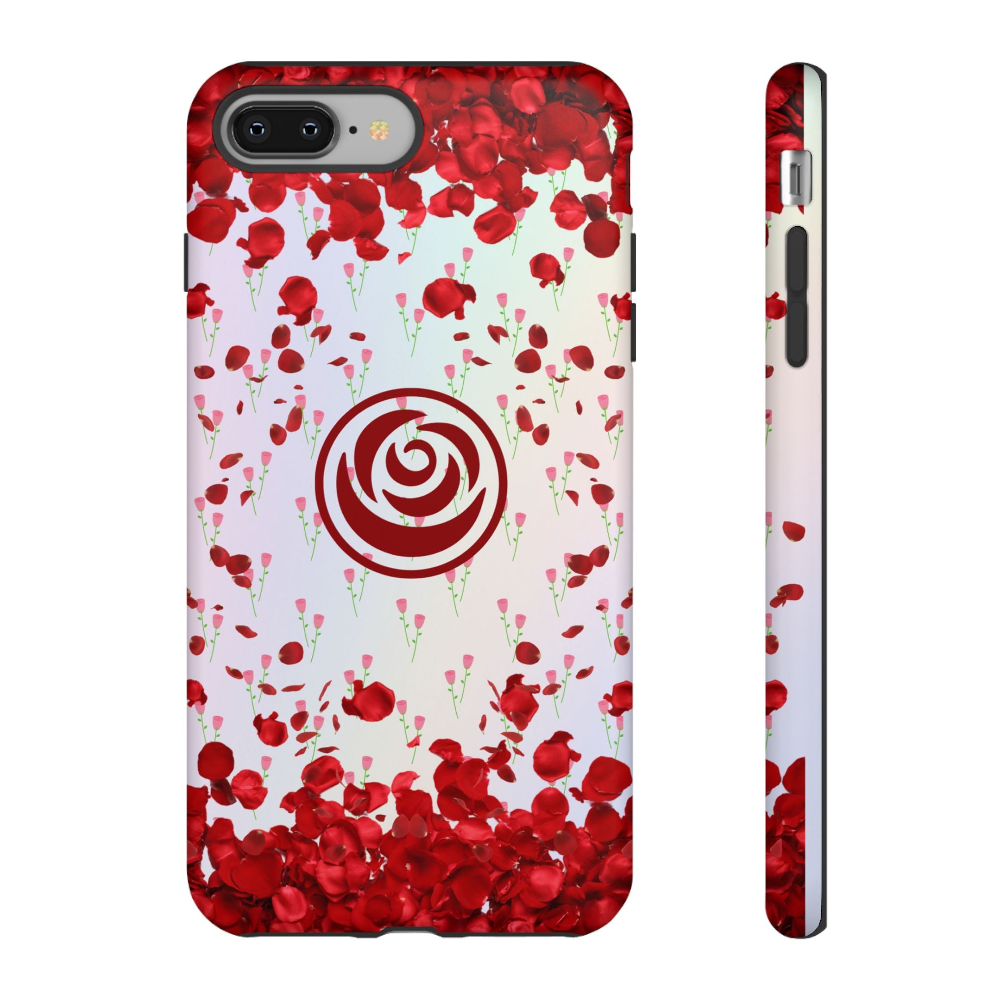 Tough Cases - Red Blossom Elegance Themed Phone Protection for iPhone, Samsung, and Google Pixel (Matte/Glossy)
