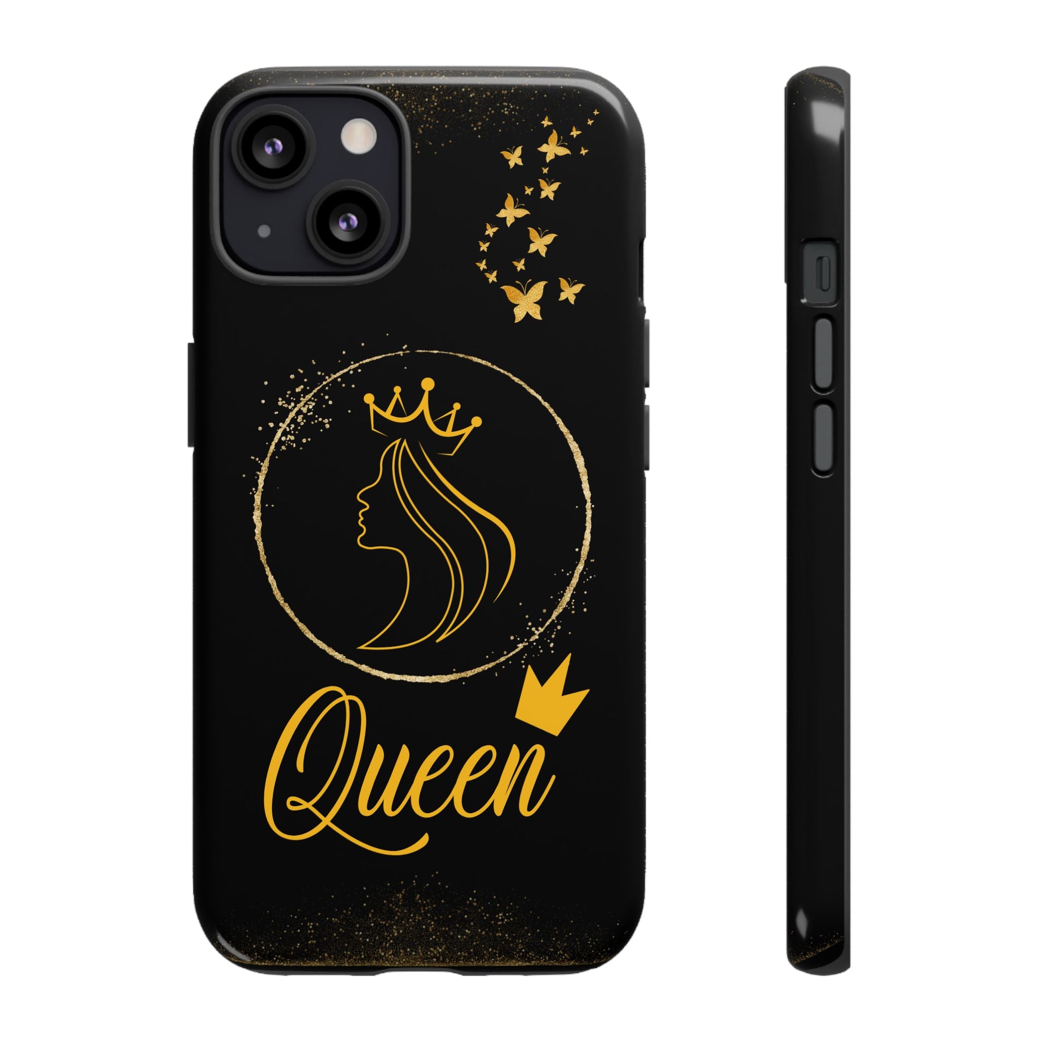 Tough Case Queen Phone Case – Matte & Glossy Crown Design for iPhone, Samsung & Pixel iPhone 13 Glossy
