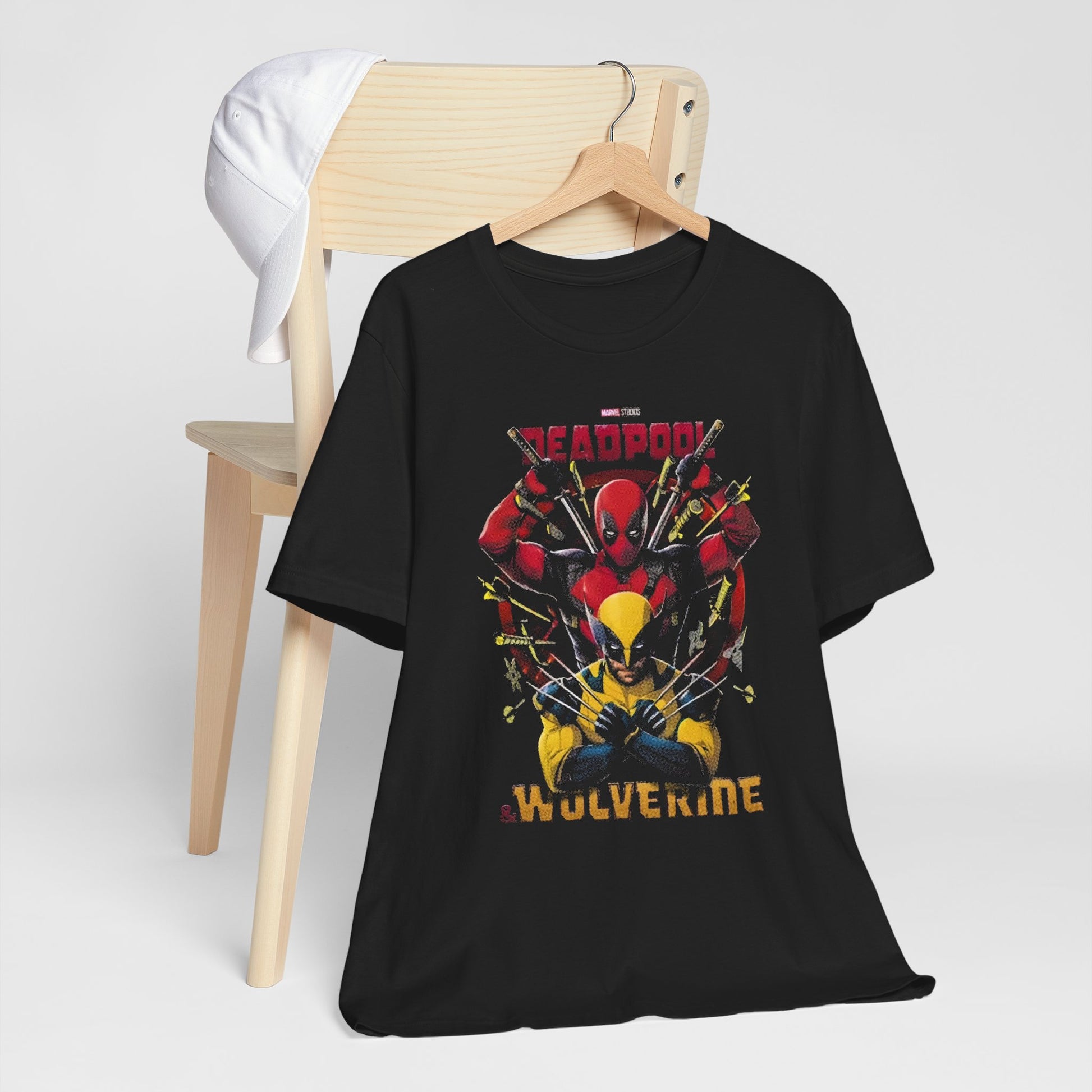 T-Shirt Wolverine X Deadpool Unisex Jersey Short Sleeve Tee | Superhero-Themed T-Shirt | Soft Cotton Crew Neck