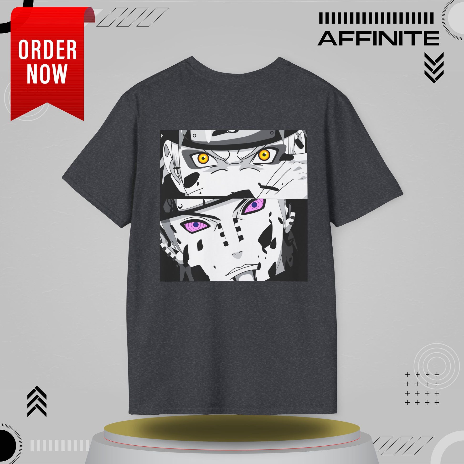T-Shirt Unisex Softstyle T-Shirt - Bold Anime Kakashi Graphics