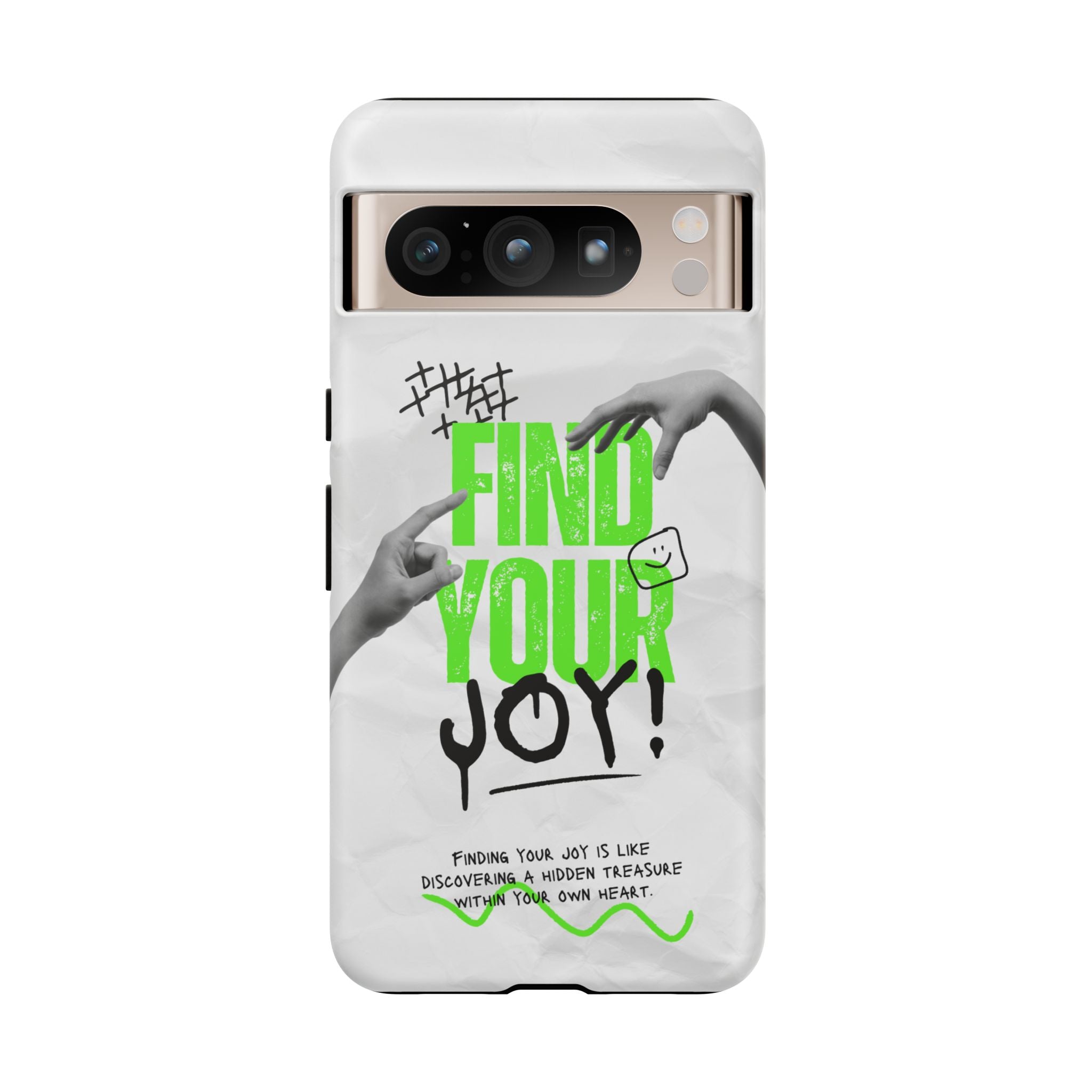 Phone Cases - Find Your Joy Themed Tough Phone Protection for iPhone, Samsung, Google Pixel (Matte/Glossy)
