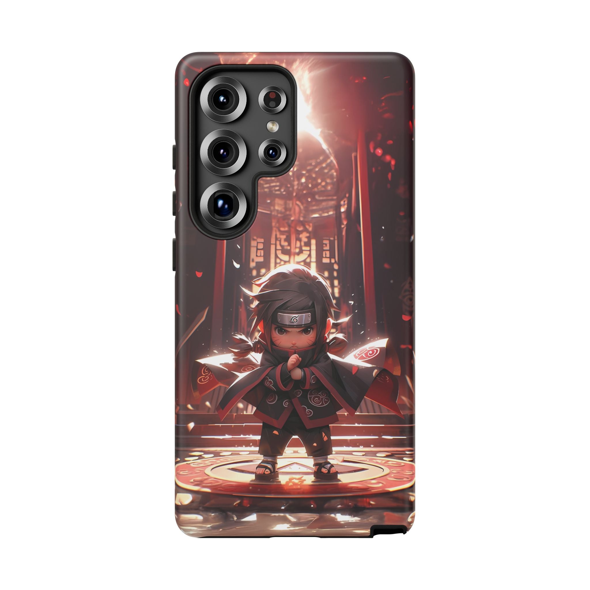 Chibi Itachi Tough Phone Case – Anime Protective Case for iPhone & Samsung, UV Resistant, Durable & Stylish