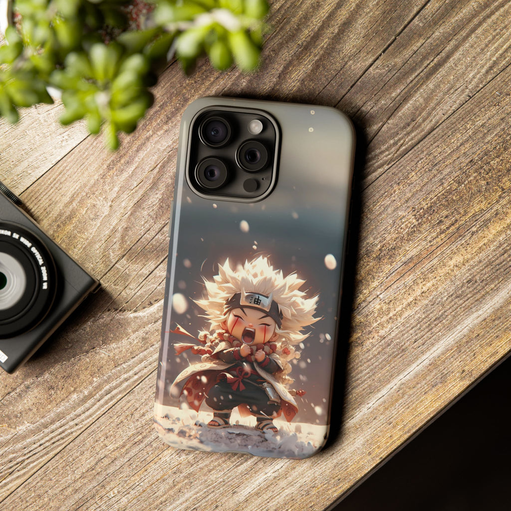 Anime Phone Case – Chibi Jiraiya Tough Protective Case for iPhone & Samsung
