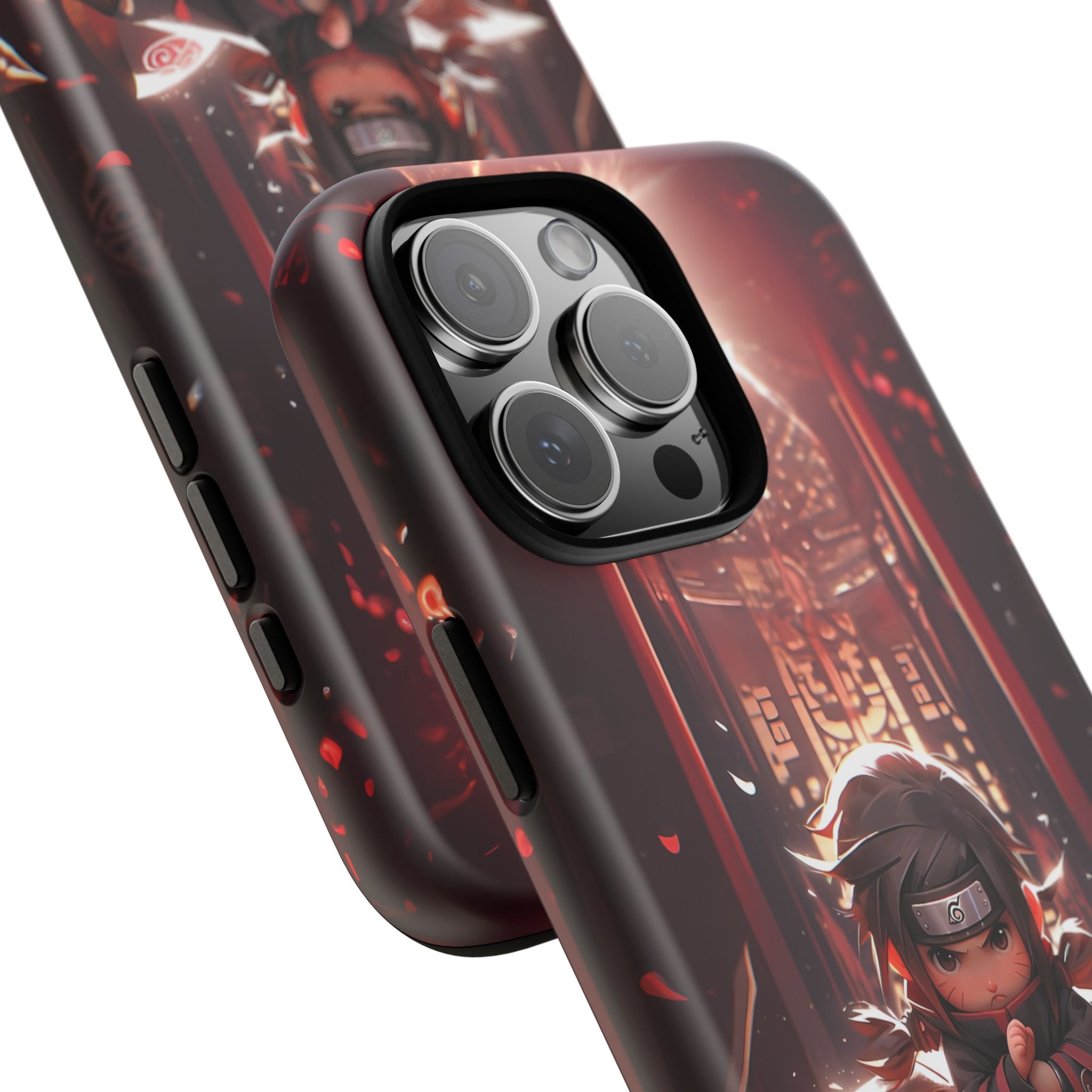 Chibi Itachi Tough Phone Case – Anime Protective Case for iPhone & Samsung, UV Resistant, Durable & Stylish