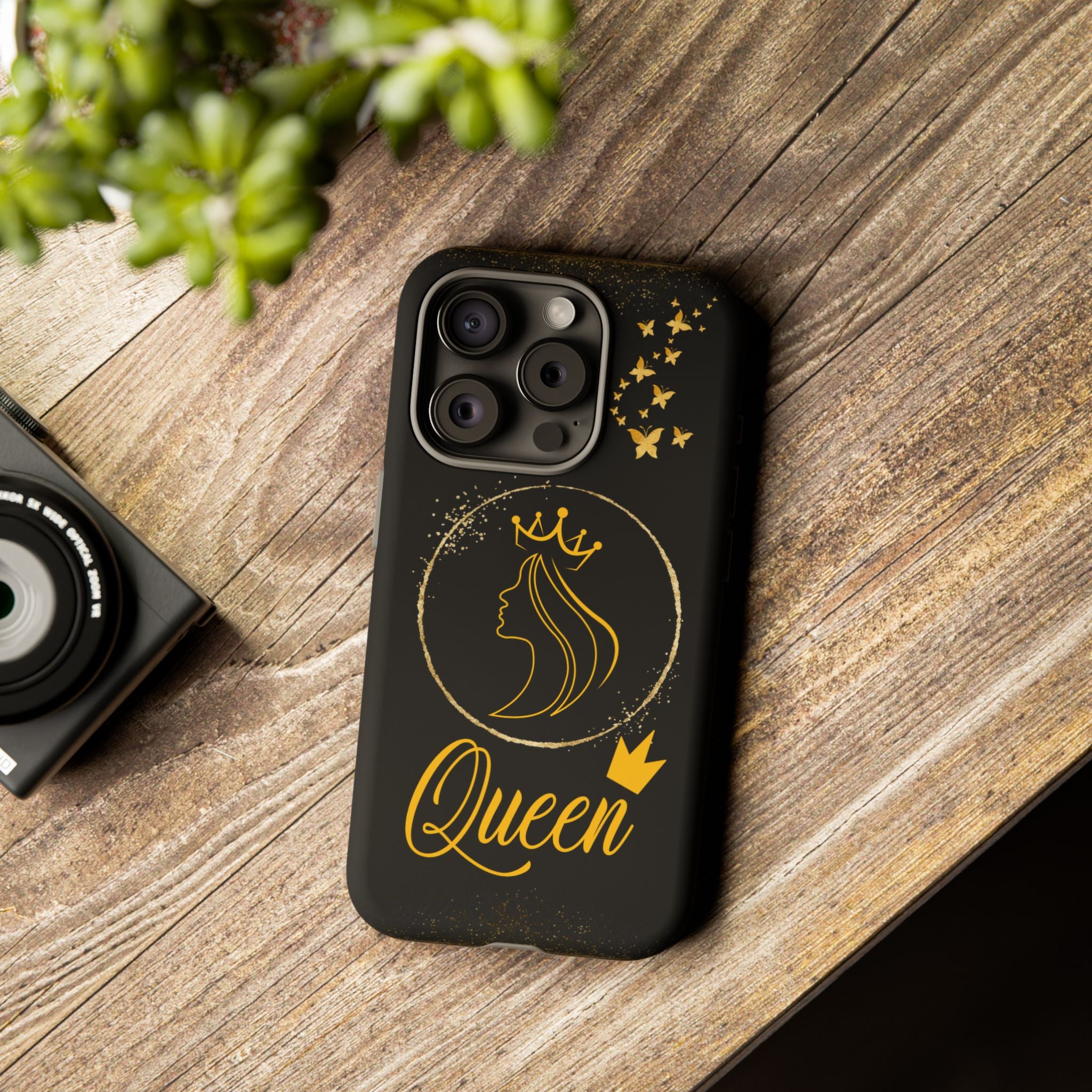 Tough Case Queen Phone Case – Matte & Glossy Crown Design for iPhone, Samsung & Pixel
