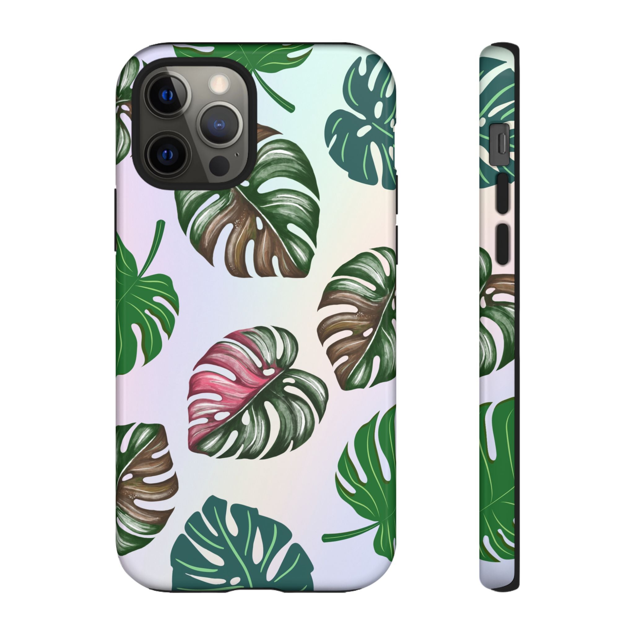 Tough Cases - Monstera Leaf Themed Phone Protection for iPhone, Samsung, and Google Pixel (Matte/Glossy)