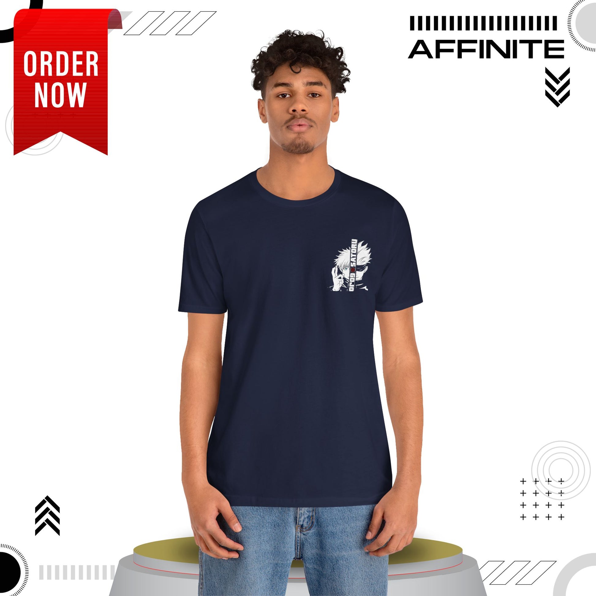 T-Shirt Unisex Anime Jujutsu Kaisen T-shirt - Gojou Satoru Design