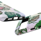 Tough Cases - Monstera Leaf Themed Phone Protection for iPhone, Samsung, and Google Pixel (Matte/Glossy)