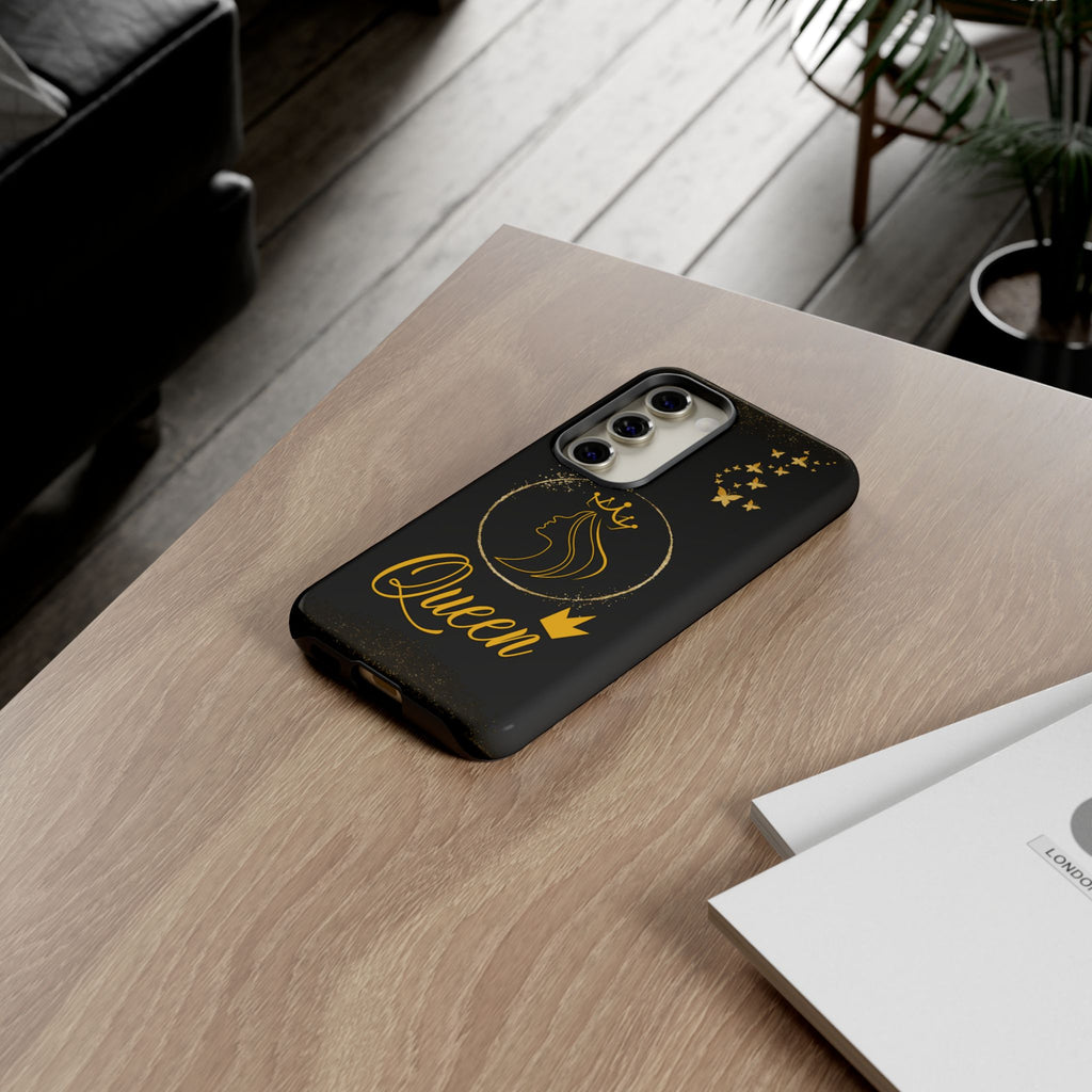 Tough Case Queen Phone Case – Matte & Glossy Crown Design for iPhone, Samsung & Pixel
