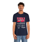 T-Shirt Unisex Graphic Tee - Suki's Pink Honda S2000 Design, Fast Car Anime T-Shirt, Retro Japanese by Bella+Canvas