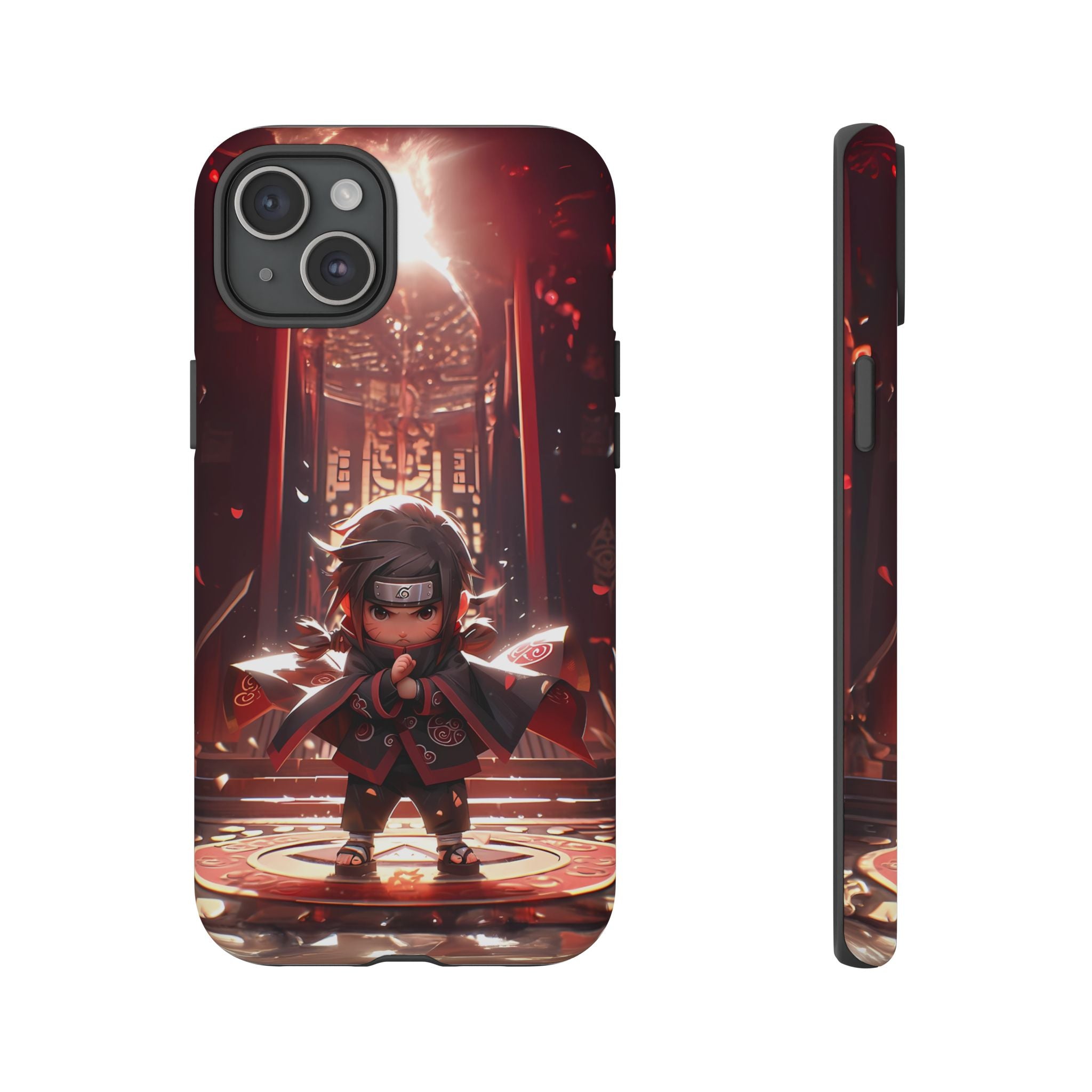 Chibi Itachi Tough Phone Case – Anime Protective Case for iPhone & Samsung, UV Resistant, Durable & Stylish
