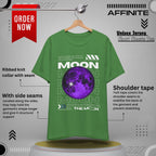 T-Shirt Unisex Moon-Themed T-Shirt | Casual Short Sleeve Tee | Astronaut Lover Gift Leaf