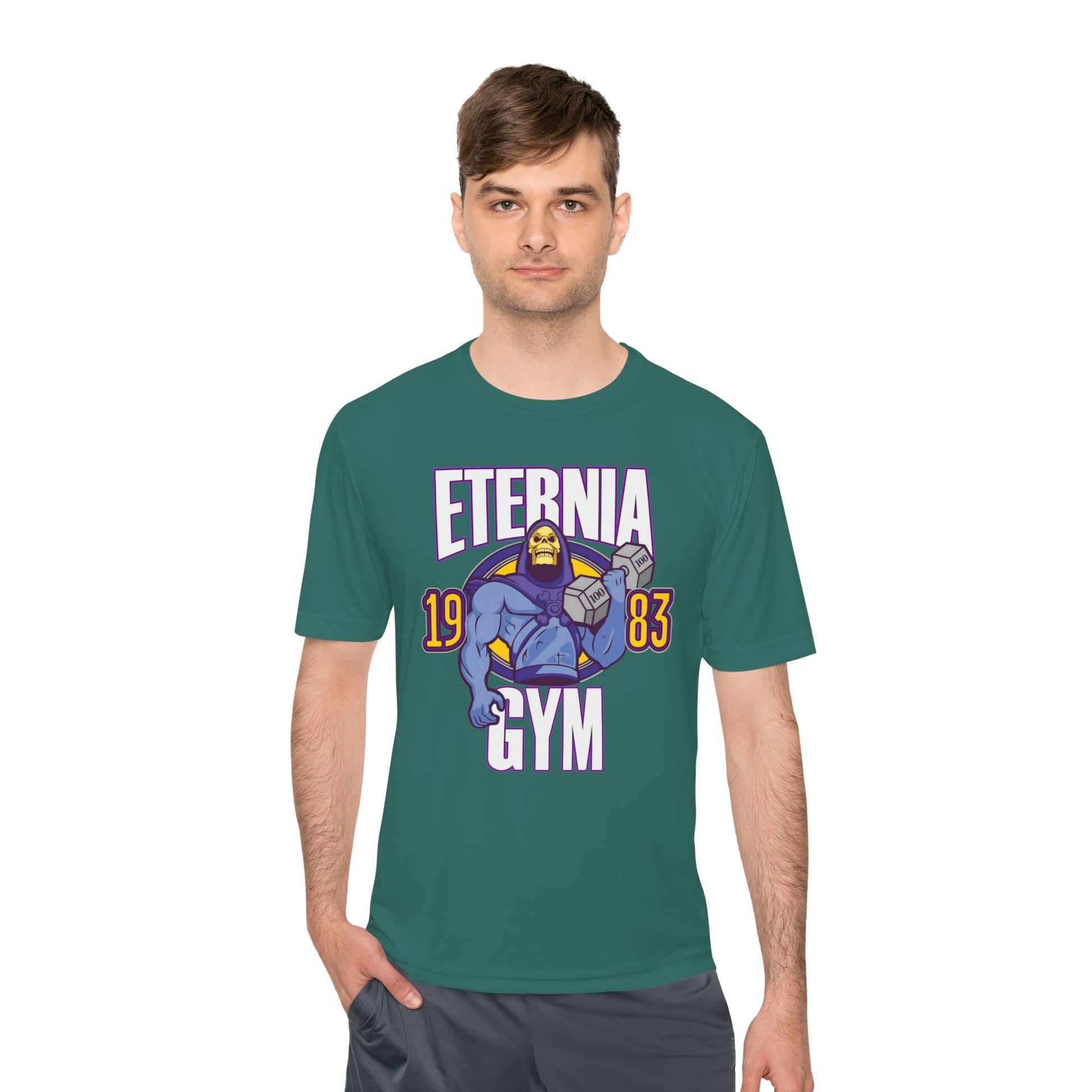 T-Shirt Eternia Gym Unisex Moisture Wicking Tee - Vintage Muscle Workout Shirt