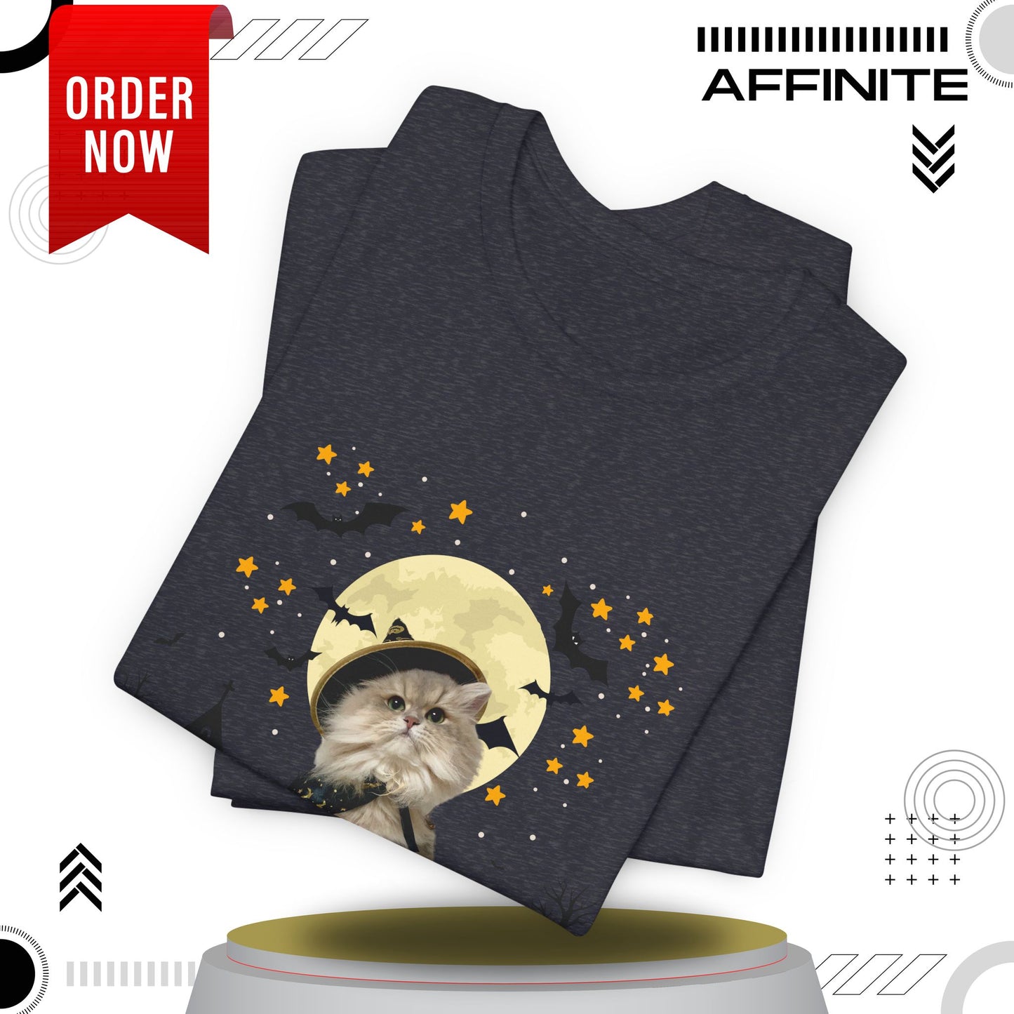 T-Shirt Unisex Halloween Cat Tee Good ‘Cat-oween’ – Perfect for Cat Lovers & Halloween Fans!