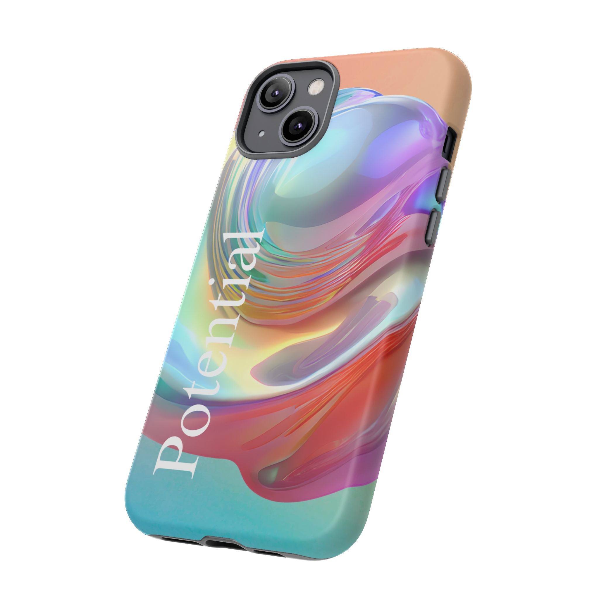 Colorful Phone Tough Case - "Potential" Metamorph Design