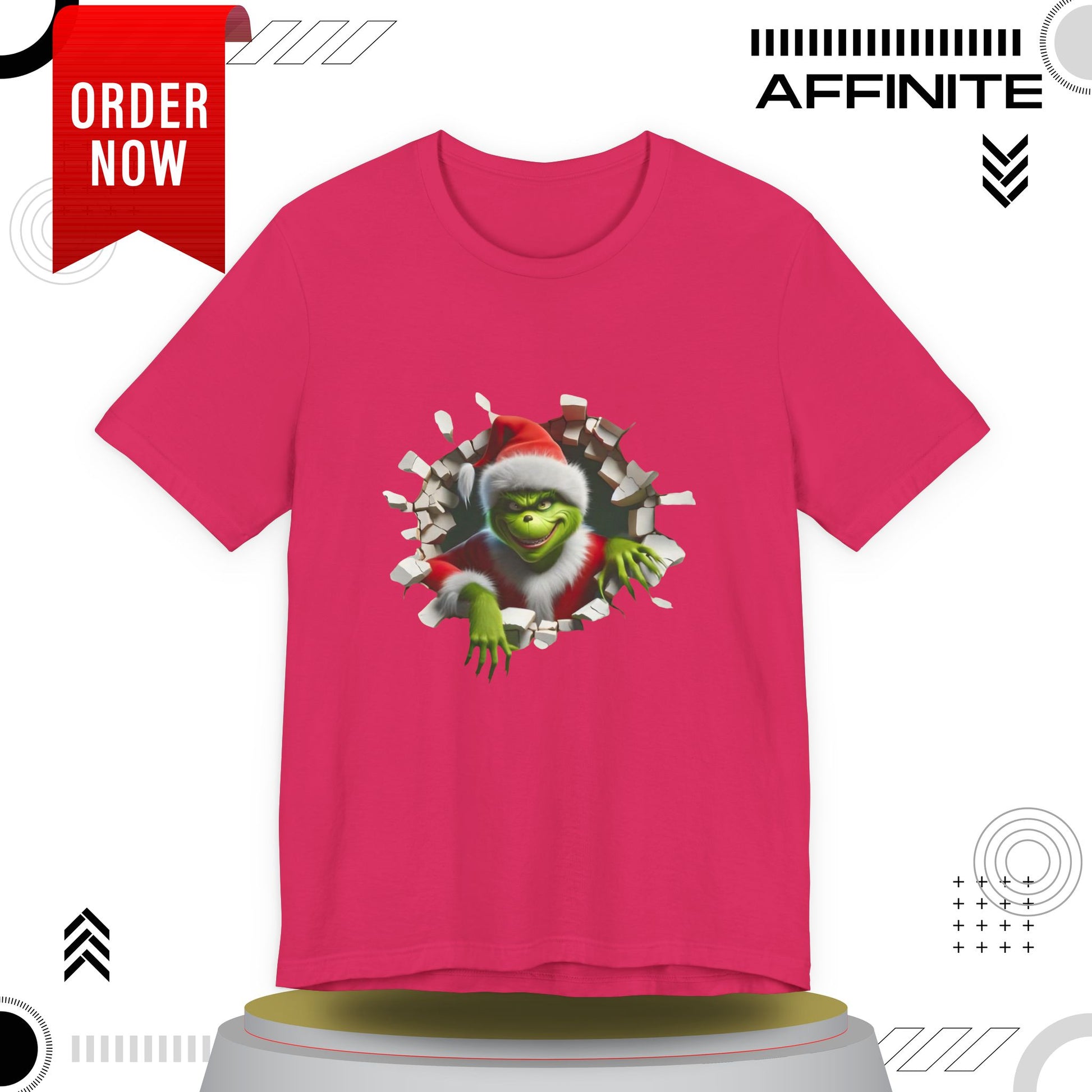 T-Shirt The Grinch Unisex Jersey Short Sleeve Tee | Soft Cotton Christmas T-Shirt