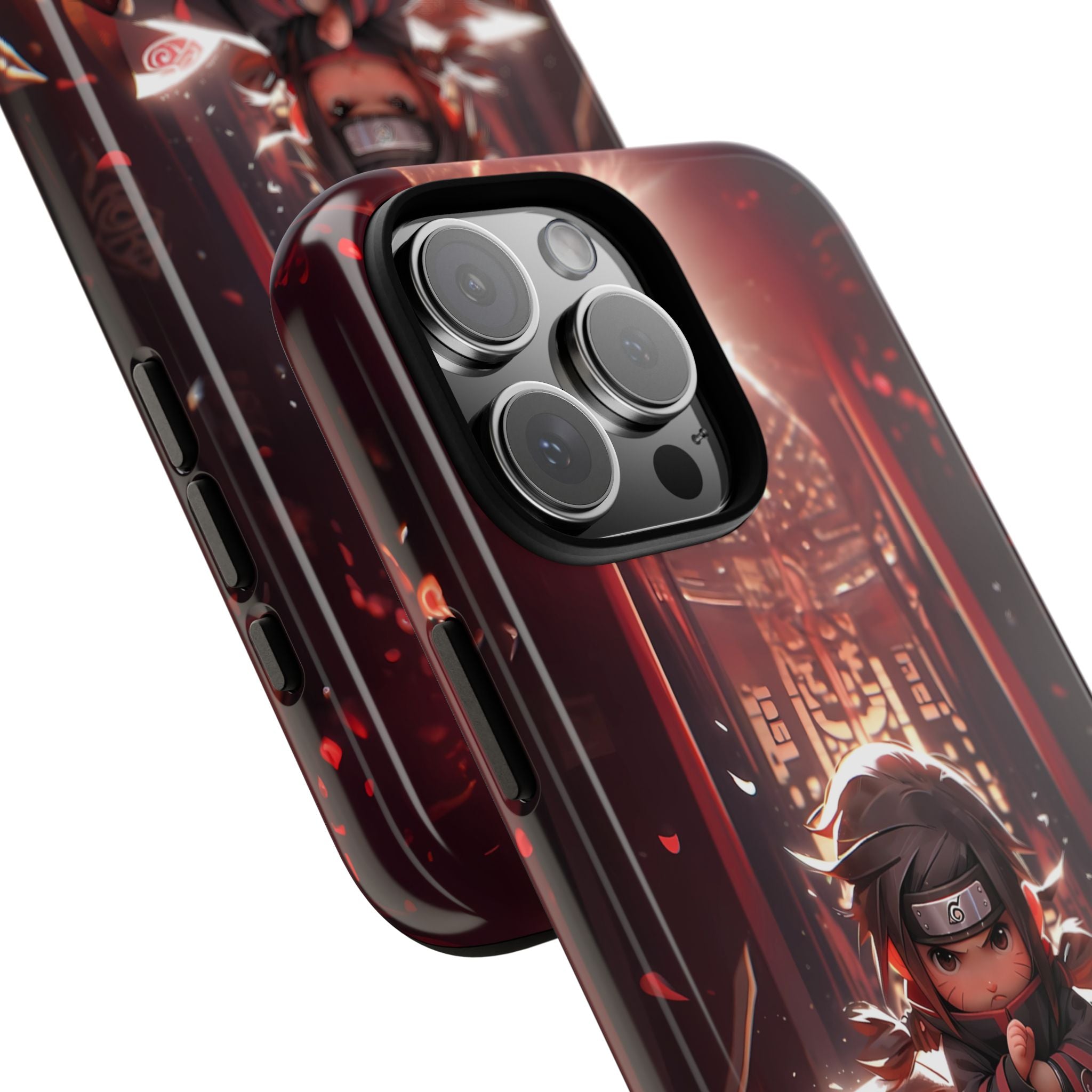 Chibi Itachi Tough Phone Case – Anime Protective Case for iPhone & Samsung, UV Resistant, Durable & Stylish