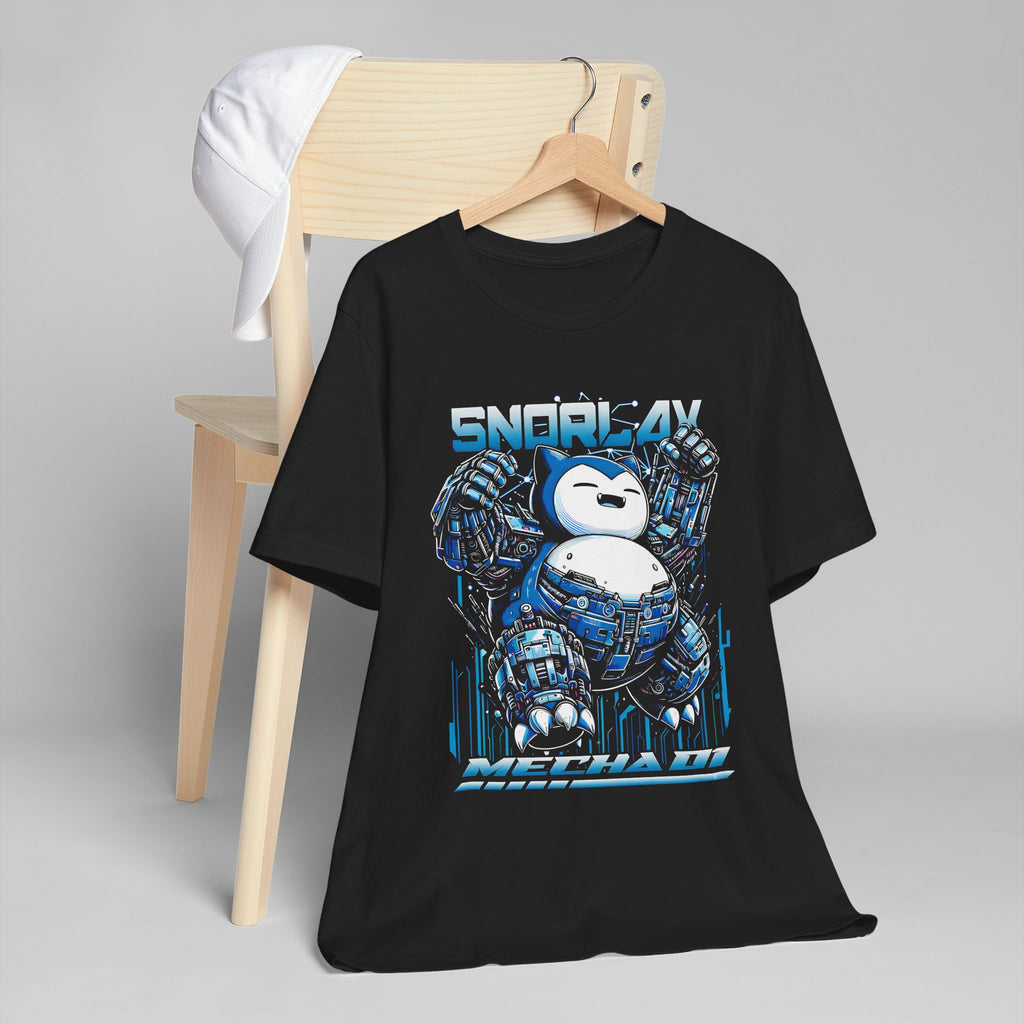 Robot Snorlax Shirt – Anime-Inspired Graphic Tee by Bella+Canvas
