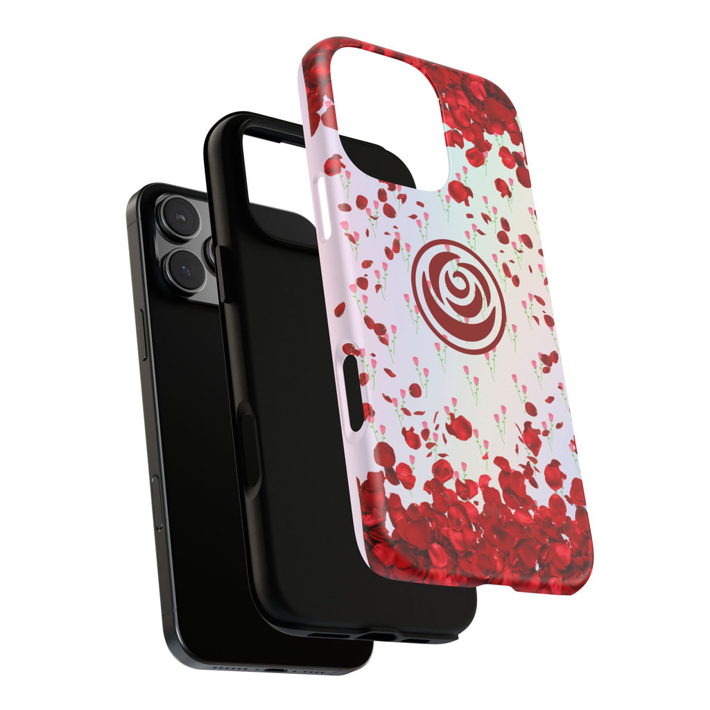 Tough Cases - Red Blossom Elegance Themed Phone Protection for iPhone, Samsung, and Google Pixel (Matte/Glossy)