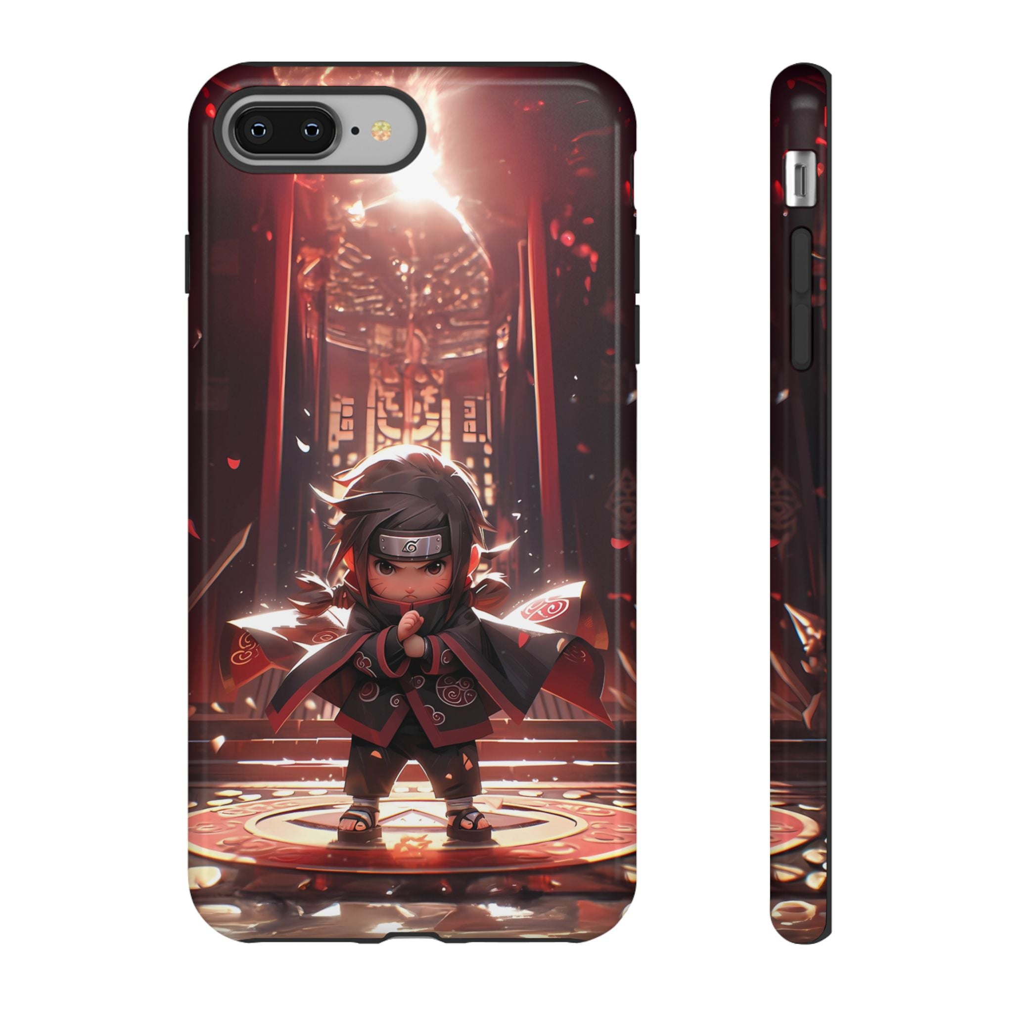 Chibi Itachi Tough Phone Case – Anime Protective Case for iPhone & Samsung, UV Resistant, Durable & Stylish