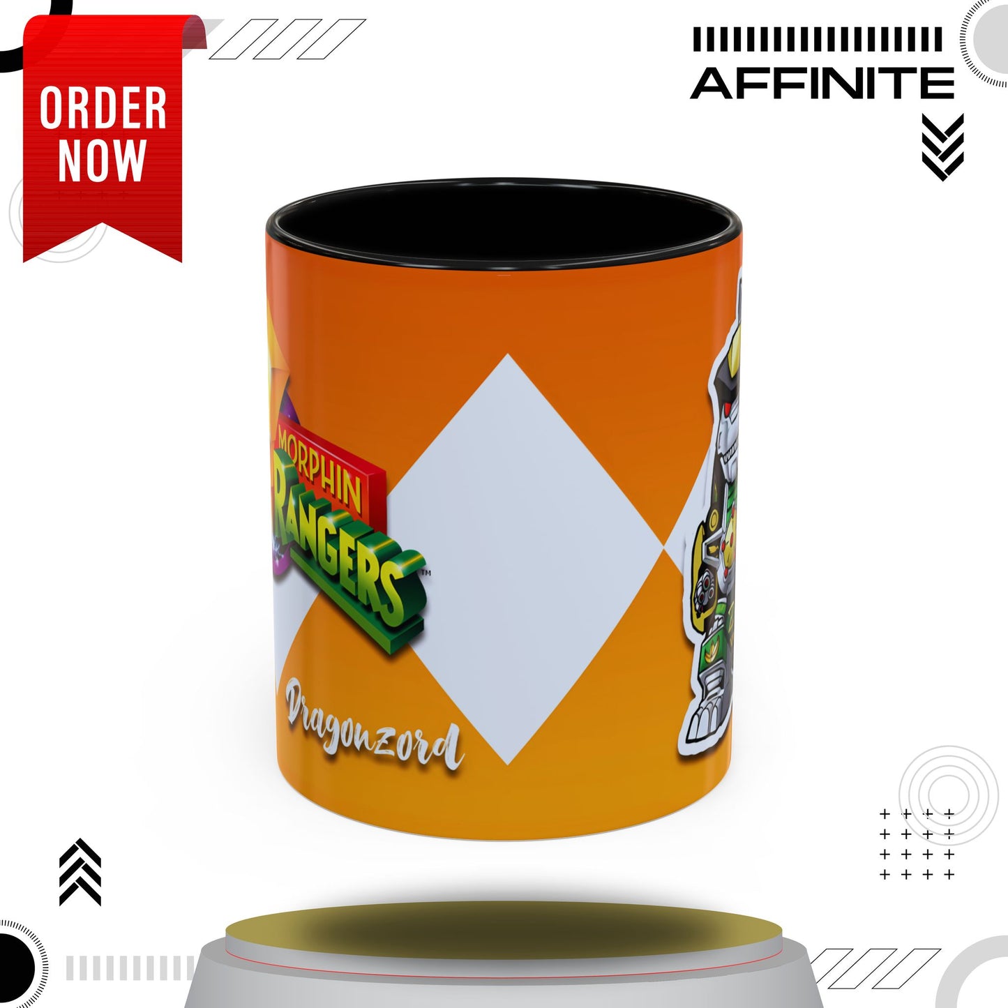 Mug Power Rangers Dragonzord Mug – 11oz & 15oz Ceramic Coffee Cup