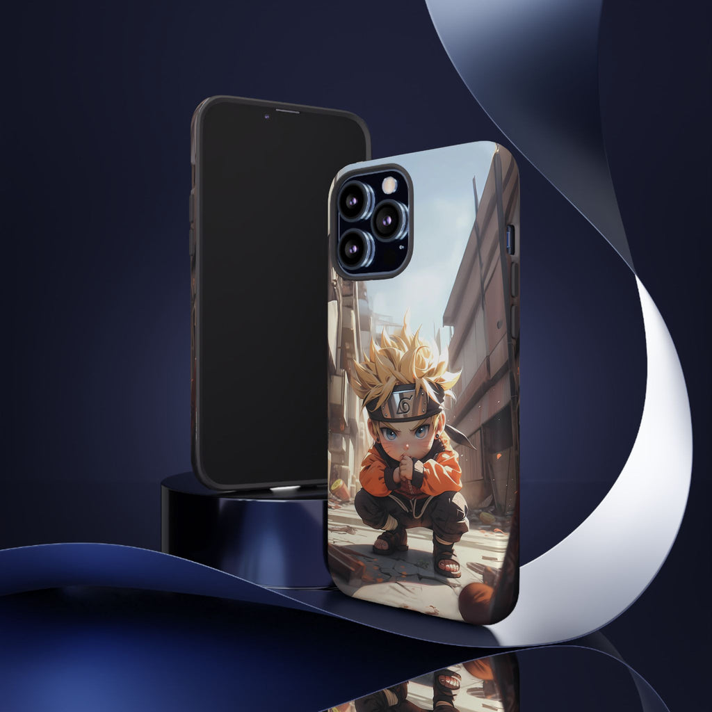 Chibi Naruto Tough Phone Case – Anime Protective Case for iPhone & Samsung, UV Resistant, Durable & Stylish