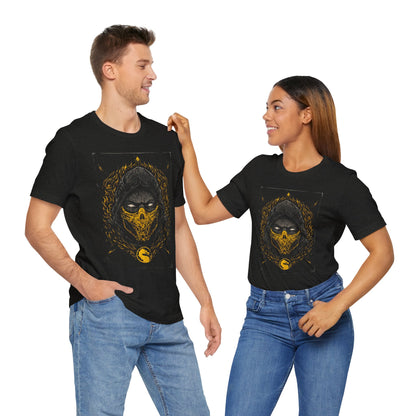 T-Shirt Scorpion Fire Ninja Graphic T-Shirt – Black & Yellow Gamer Tee