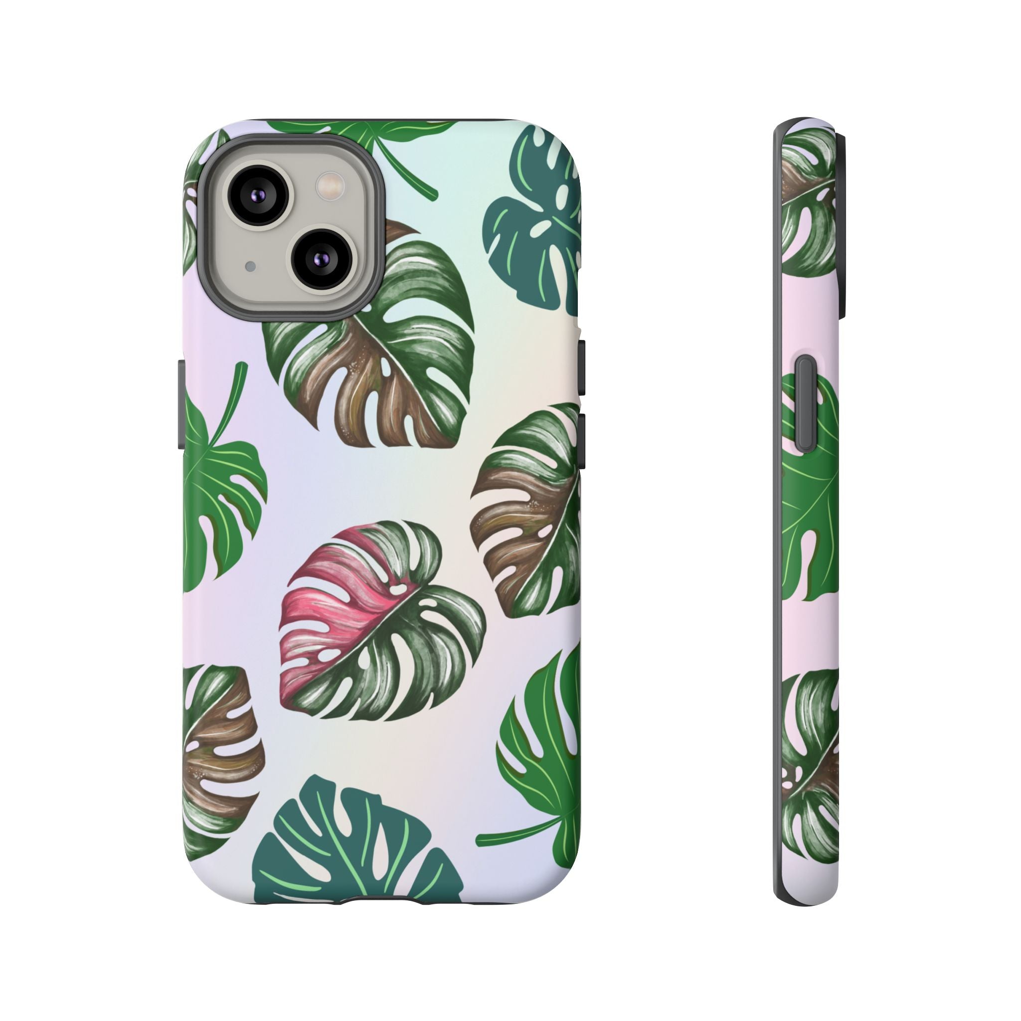 Tough Cases - Monstera Leaf Themed Phone Protection for iPhone, Samsung, and Google Pixel (Matte/Glossy)